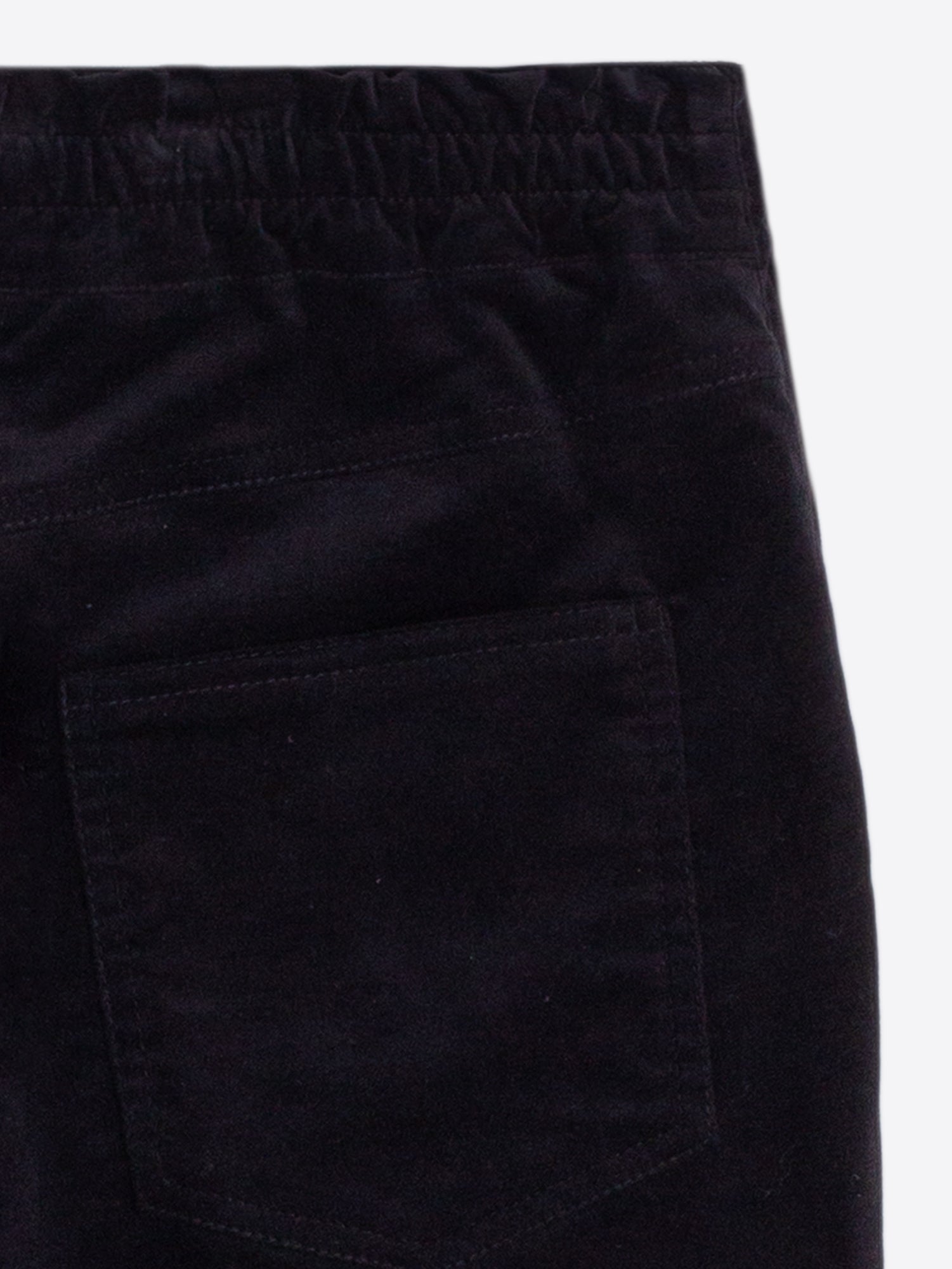 VILAGALLO BLACK VELVET TROUSERS 33837 226