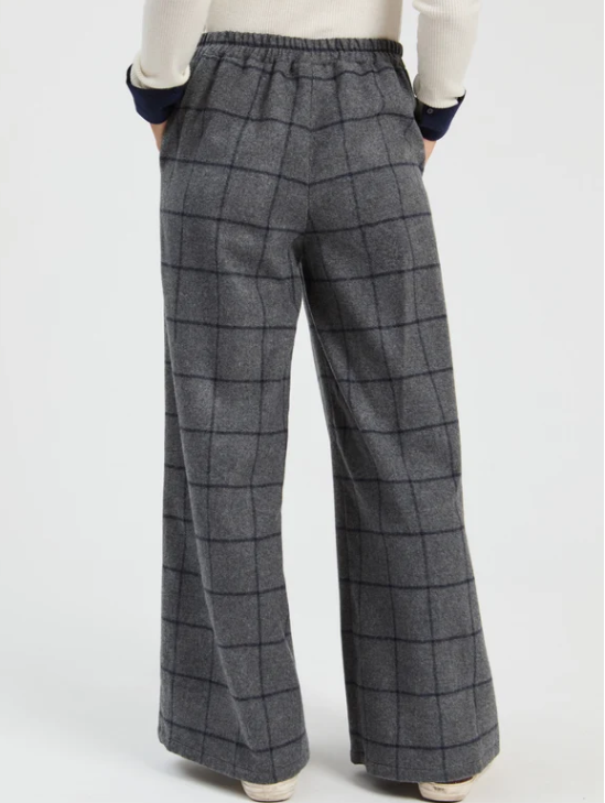 VILAGALLO GREY WIDE LEG TROUSERS 33932 226