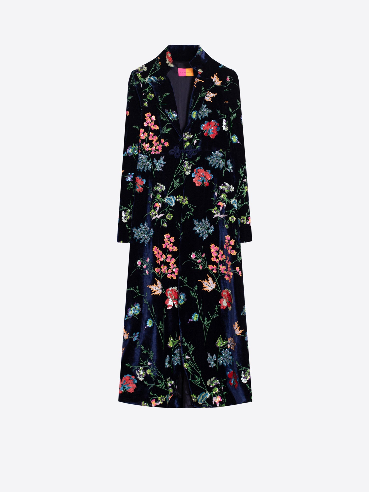 VILAGALLO NAVY SEQUIN COAT 34043 226
