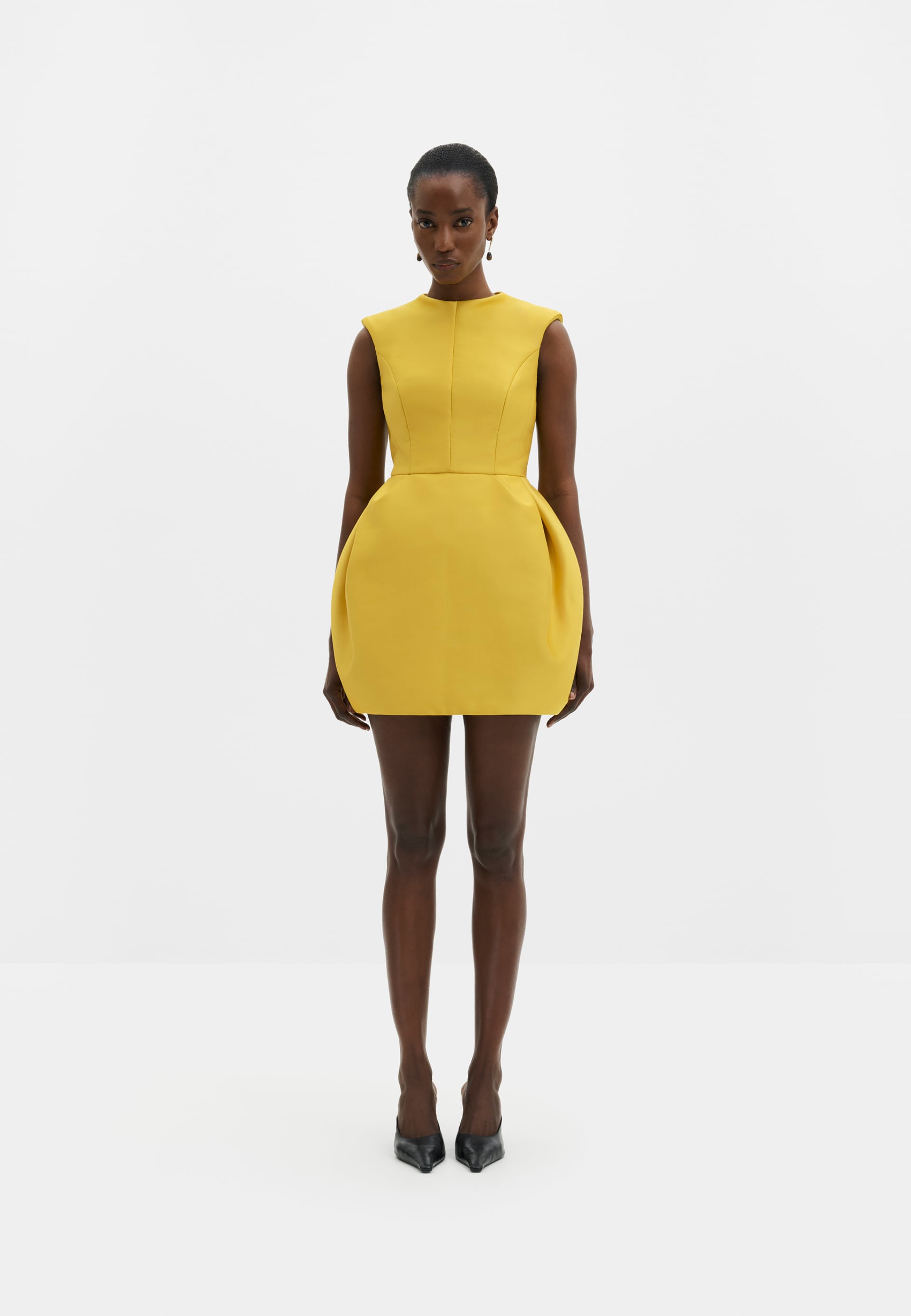 MALINA DEBRA MANGO SLEEVELESS SCULPTURAL MINI DRESS 226