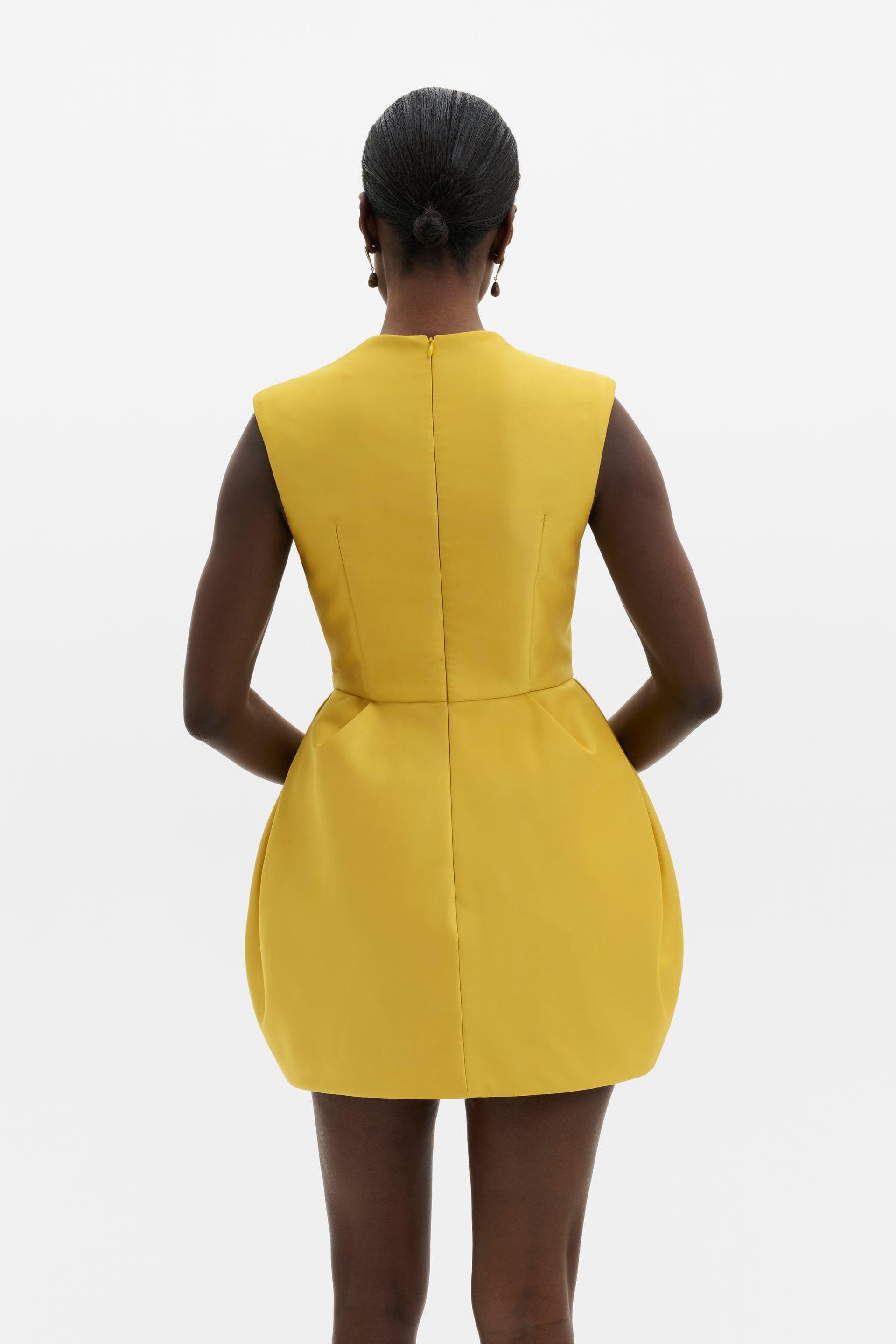 MALINA DEBRA MANGO SLEEVELESS SCULPTURAL MINI DRESS 226