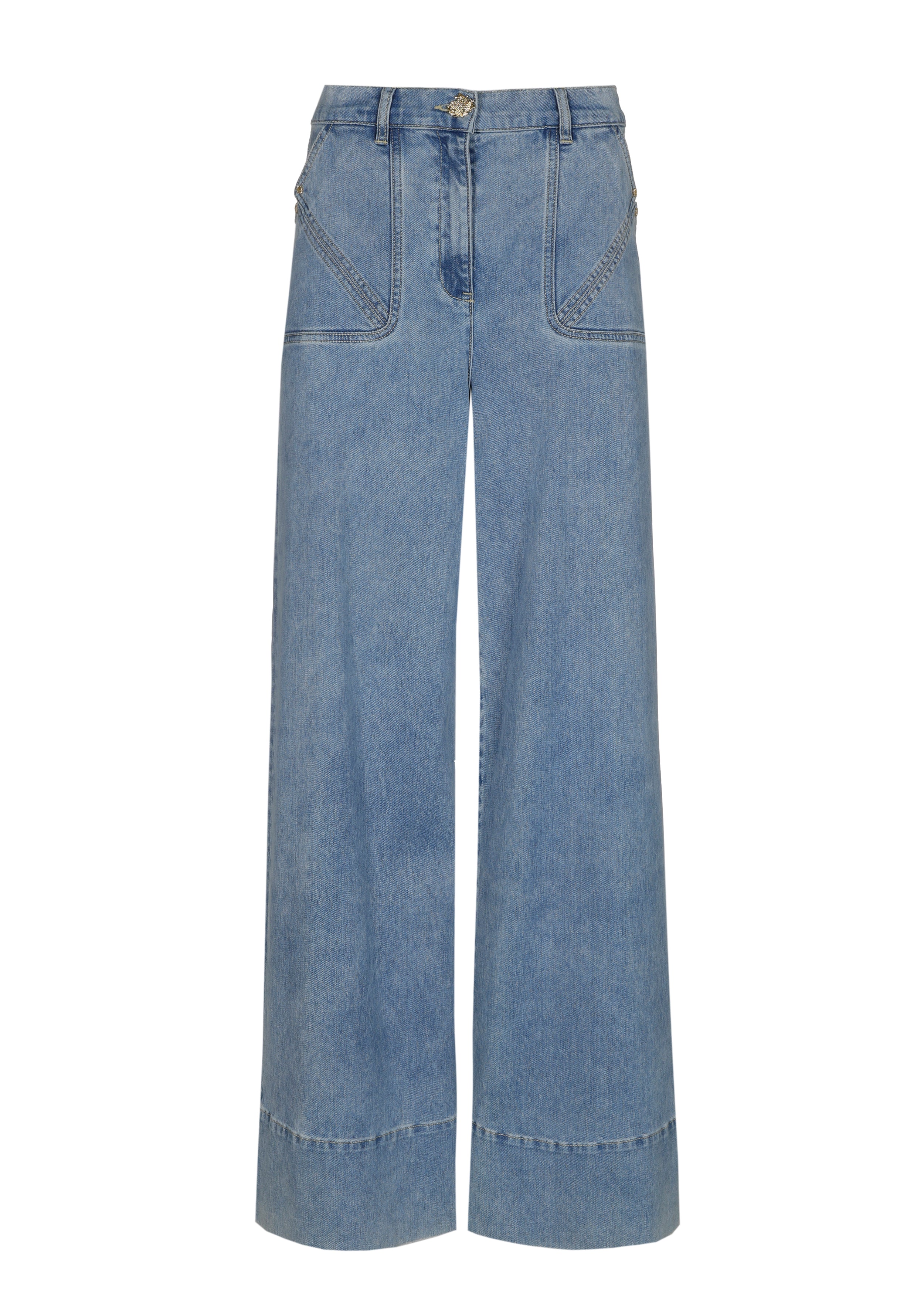 CAROLINE BISS DENIM WIDE LEG JEANS 4500 225