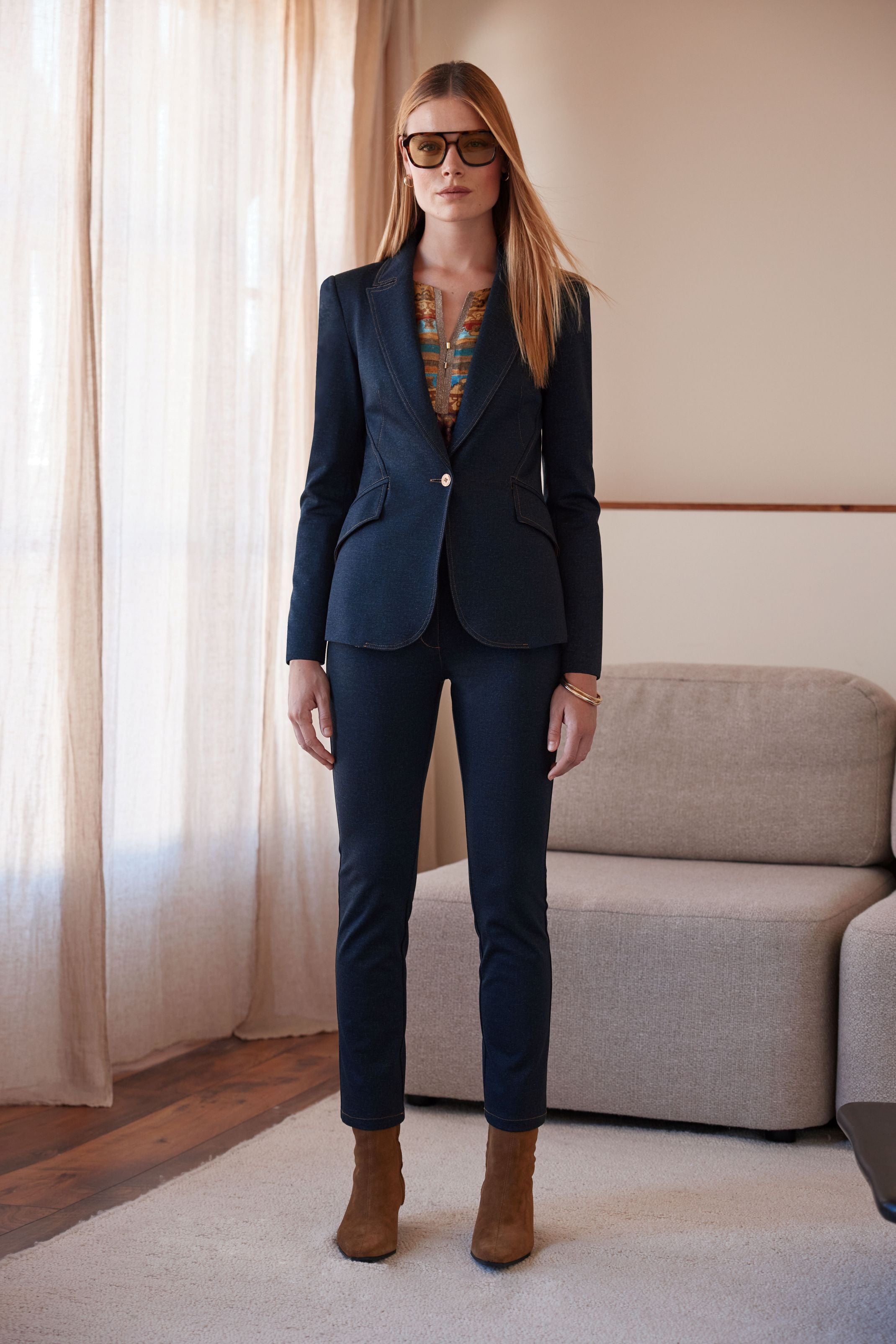 ARGGIDO STRETCH DENIM TROUSERS 49001 225