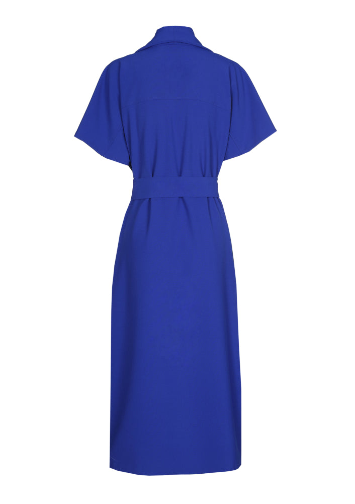 CAROLINE BISS BLUE JERSEY DRESS 4185 26 226
