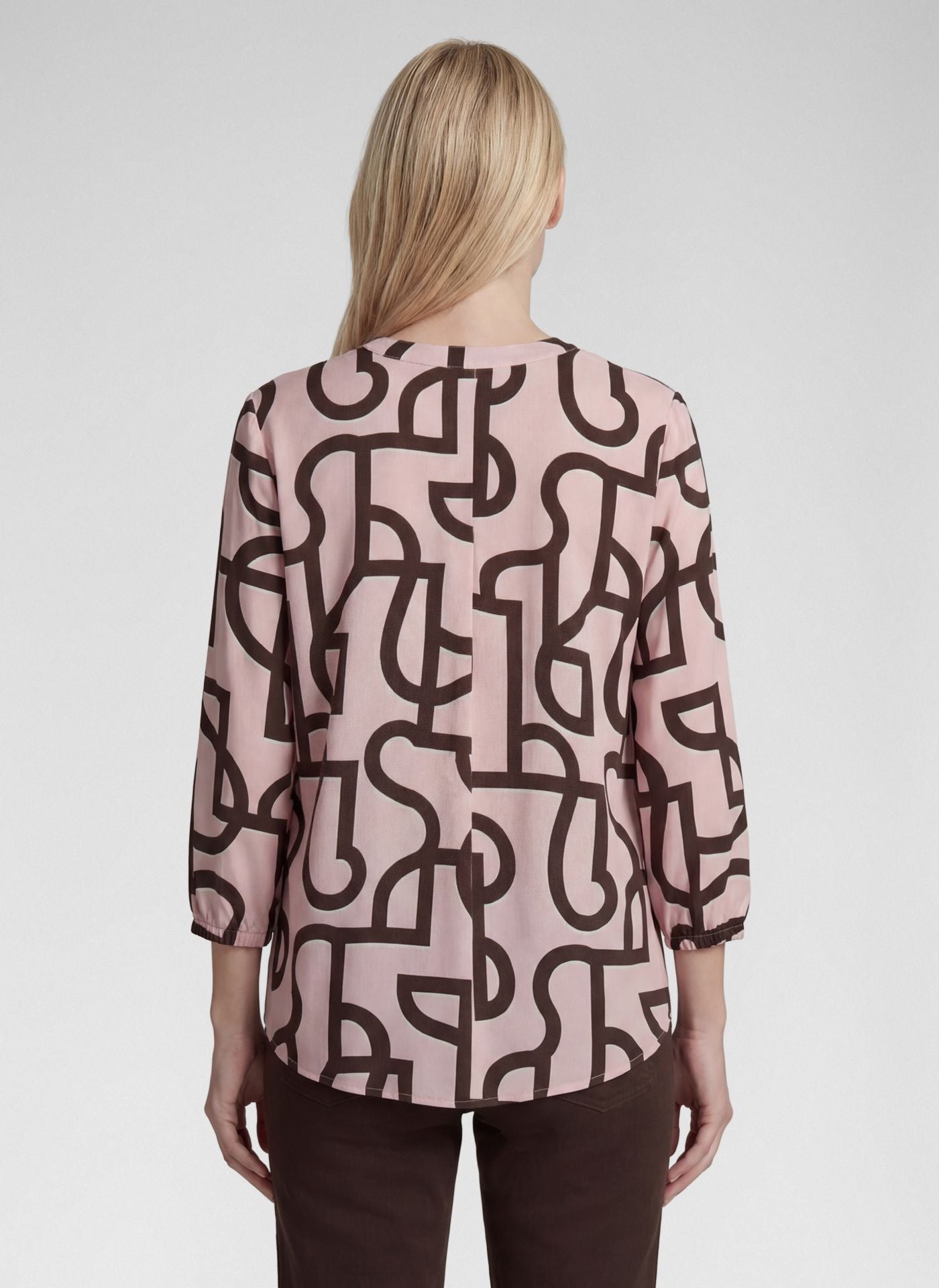 RABE PINK PRINT BLOUSE 57-111104 126