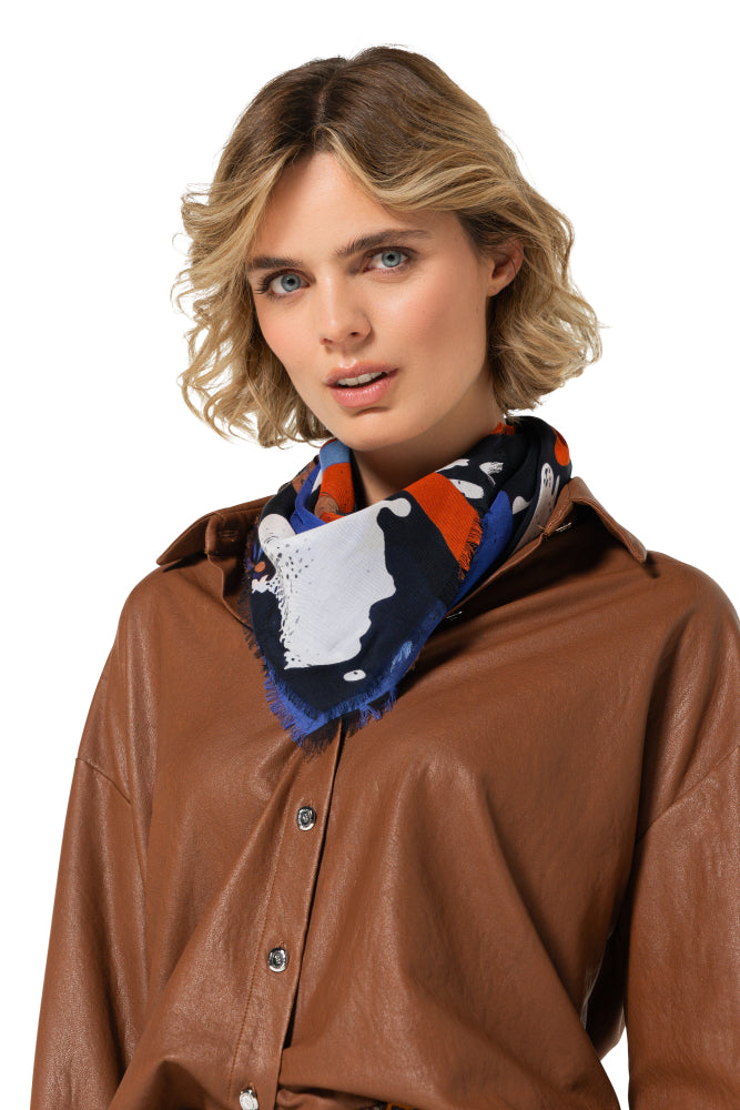 CAROLINE BISS MULTI PRINT SCARF 4006 29 226