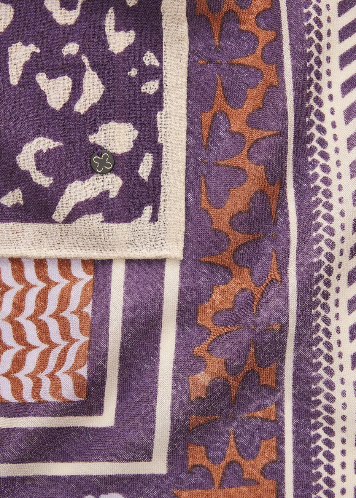 CODELLO LILAC PRINT SCARF 62S0003 226