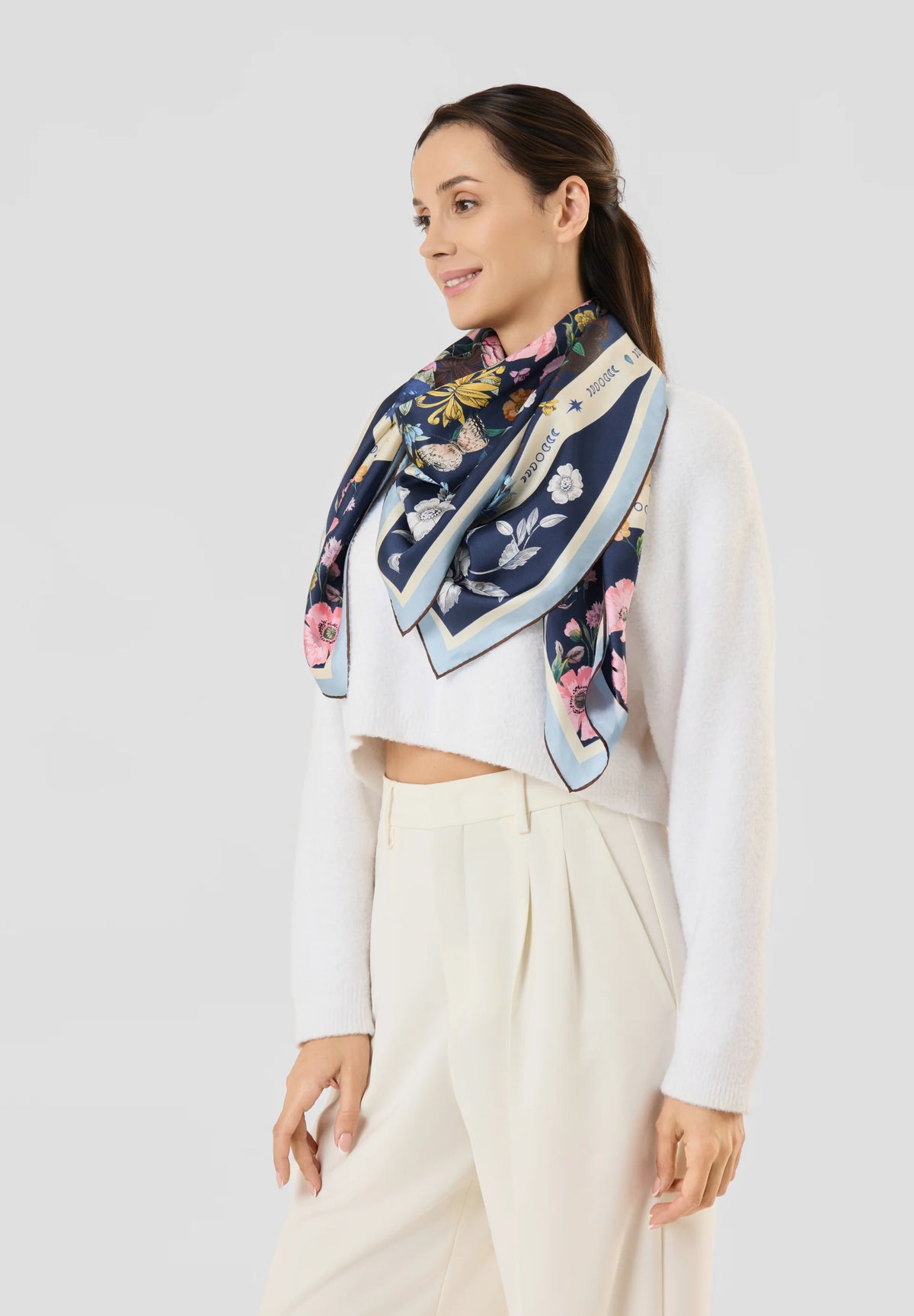CODELLO BLUE PRINT SCARF 62T0012 226