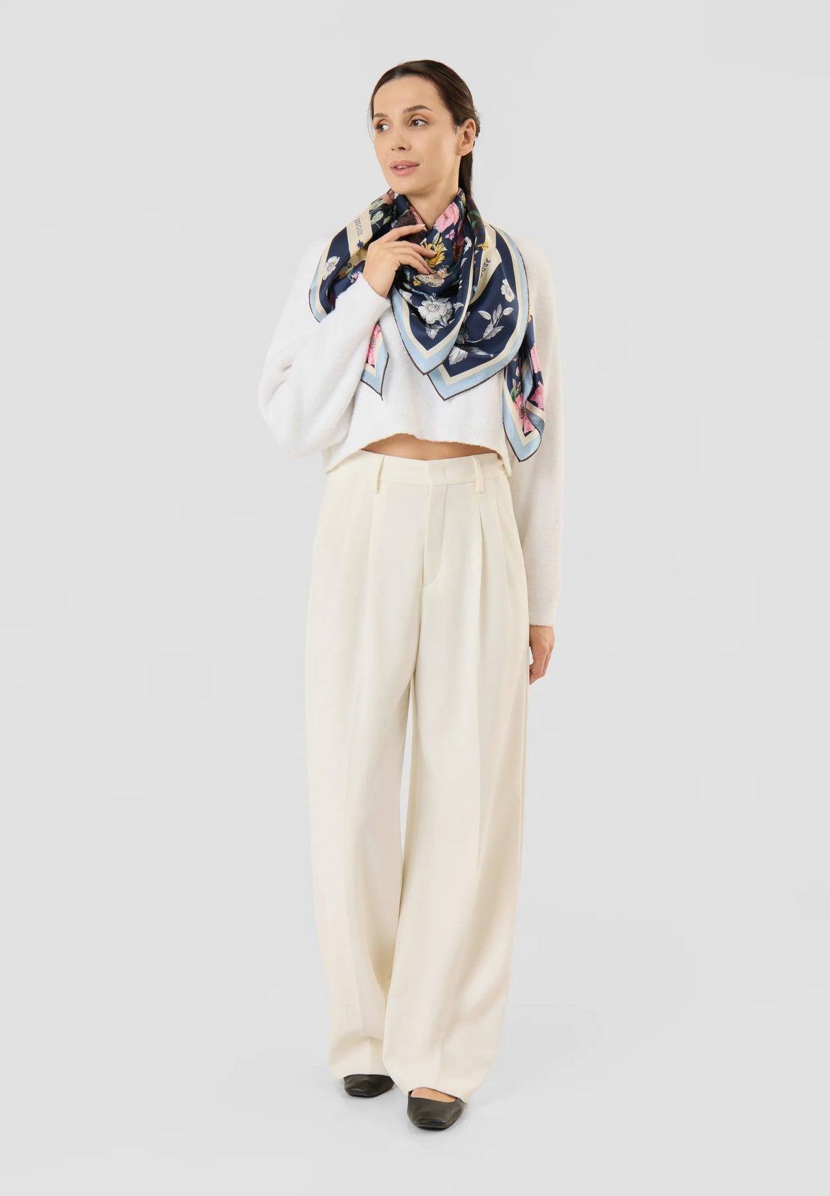 CODELLO BLUE PRINT SCARF 62T0012 226