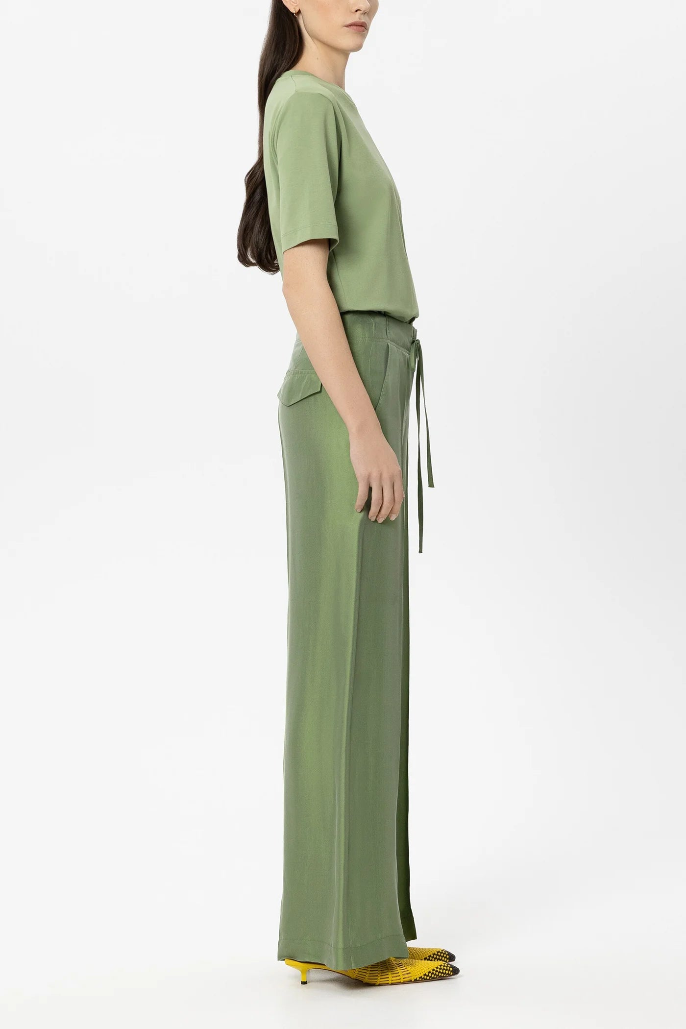 LUISA CERANO GREEN TROUSERS 638884 126