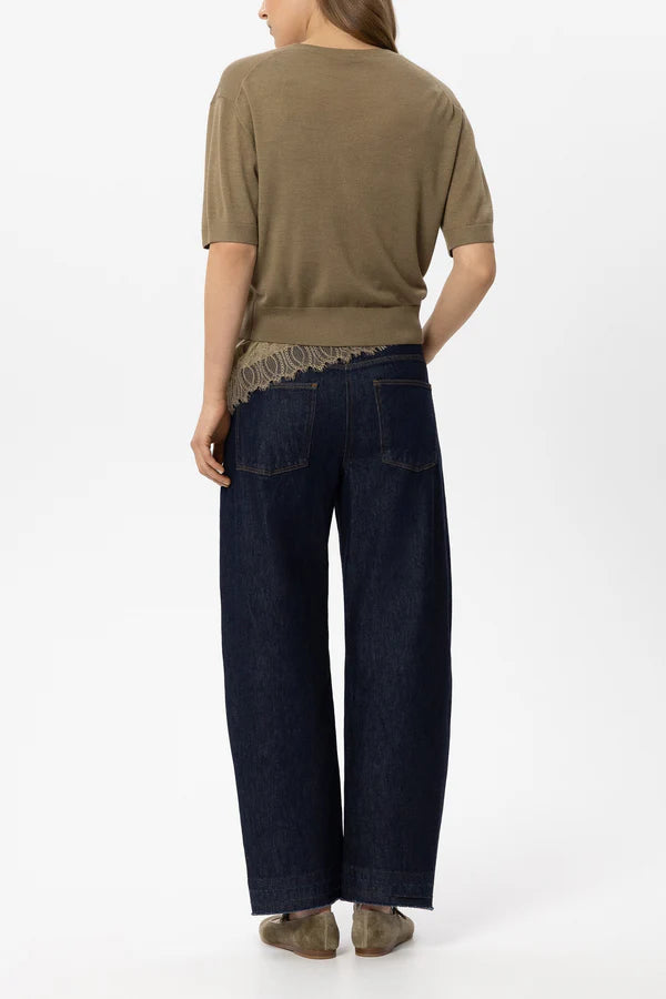 LUISA CERANO BLUE STRAIGHT LEG JEANS 648909 226