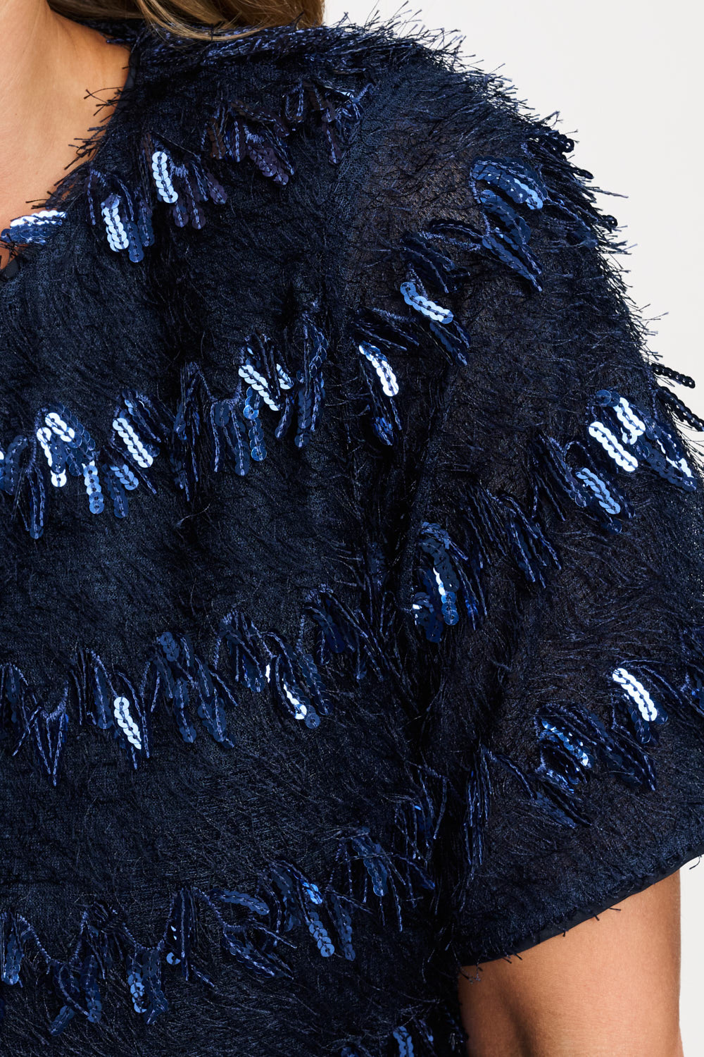 POM NAVY SEQUIN DRESS 9834 226
