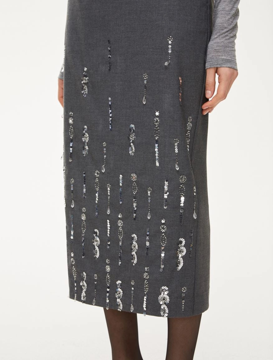 iBLUES FIUGGI GREY SKIRT 225