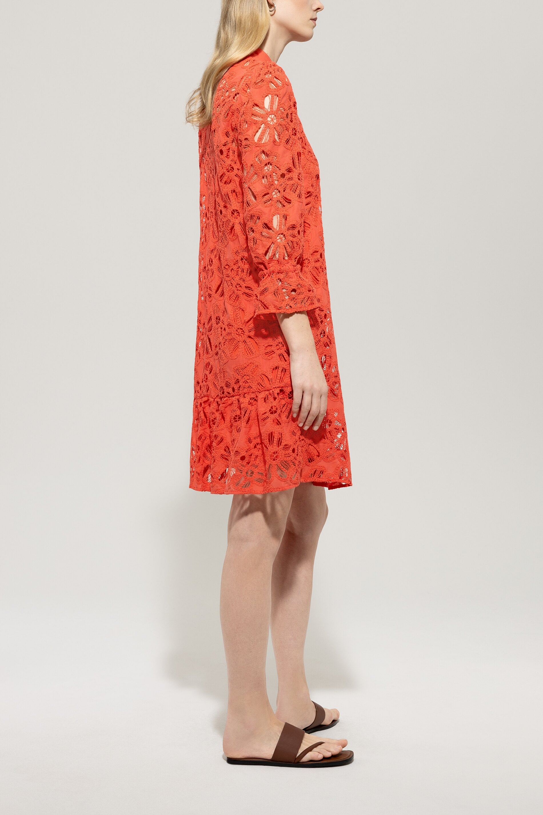 LUISA CERANO CORAL LACE DRESS 718573 125