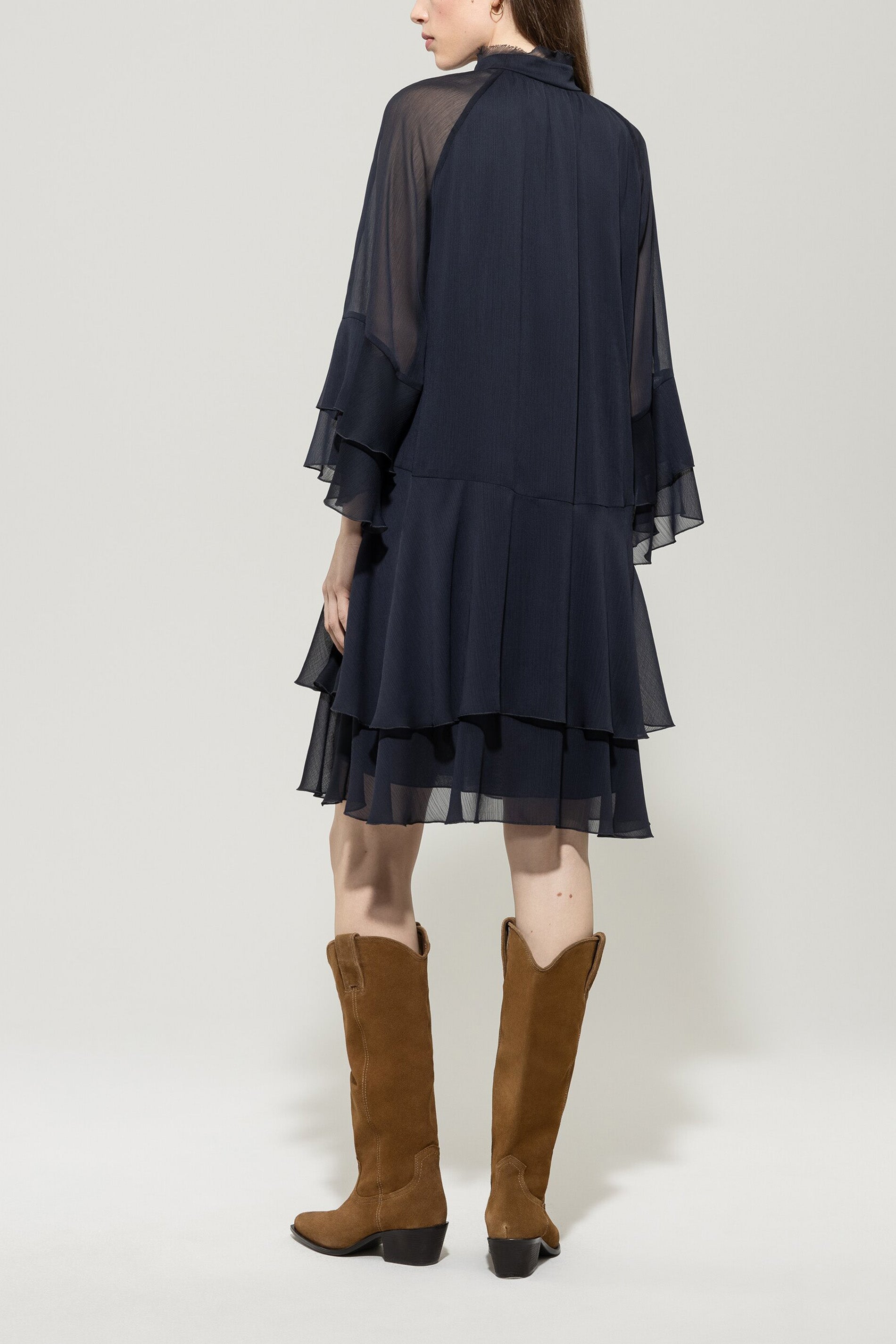 LUISA CERANO NAVY SHORT DRESS 728610 225