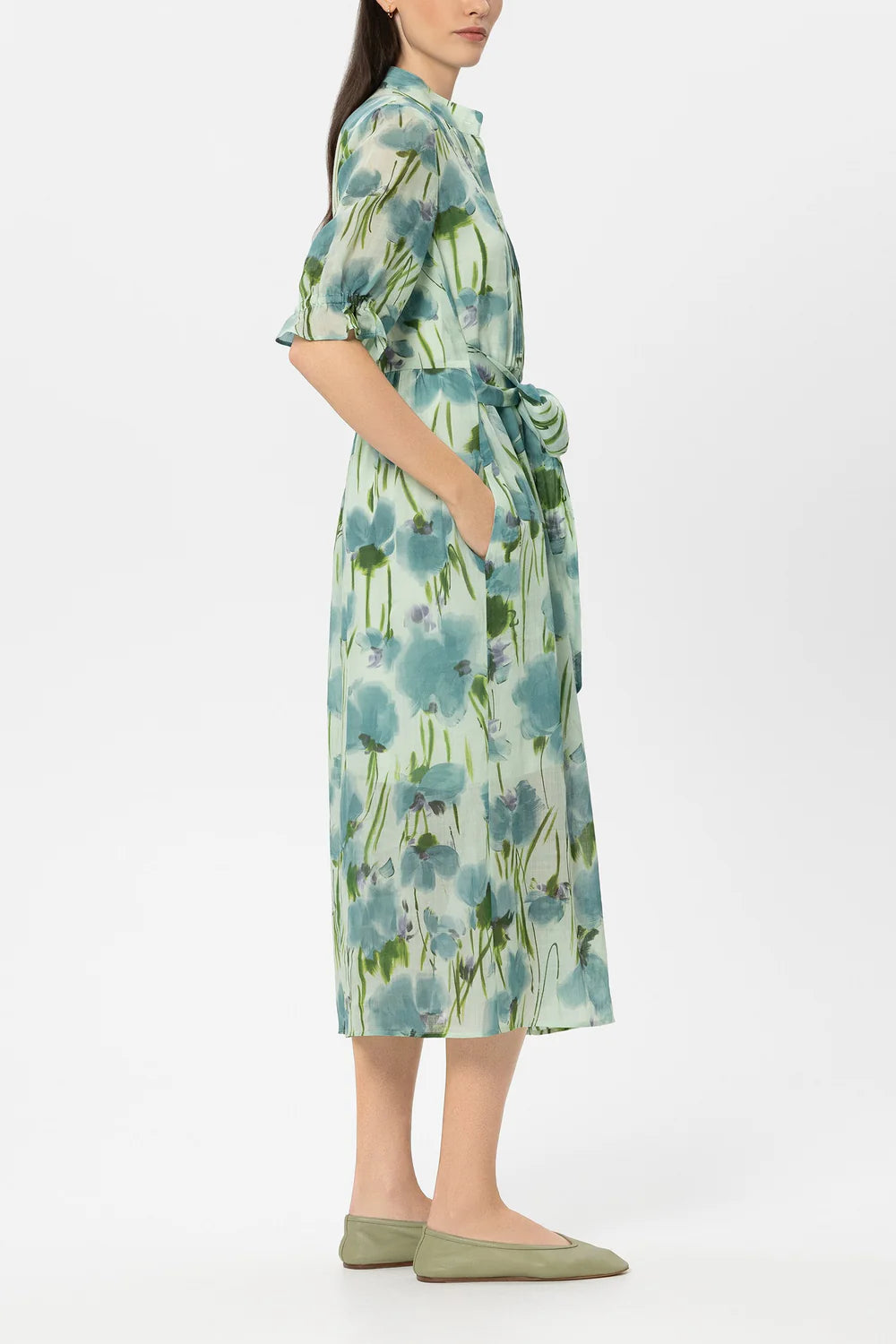 LUISA CERANO MINT FLORAL DRESS 738661 126