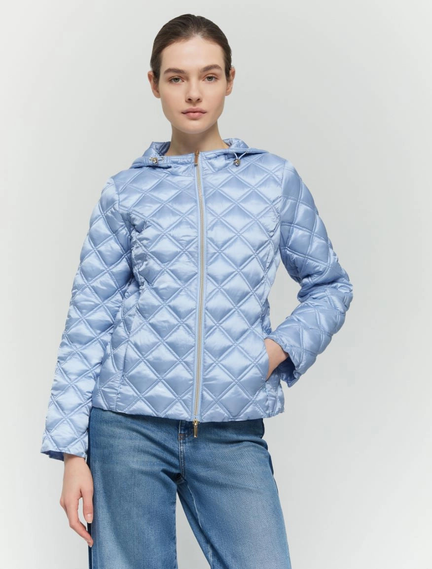 iBLUES ISTMO LIGHT BLUE QUILTED JACKET 125