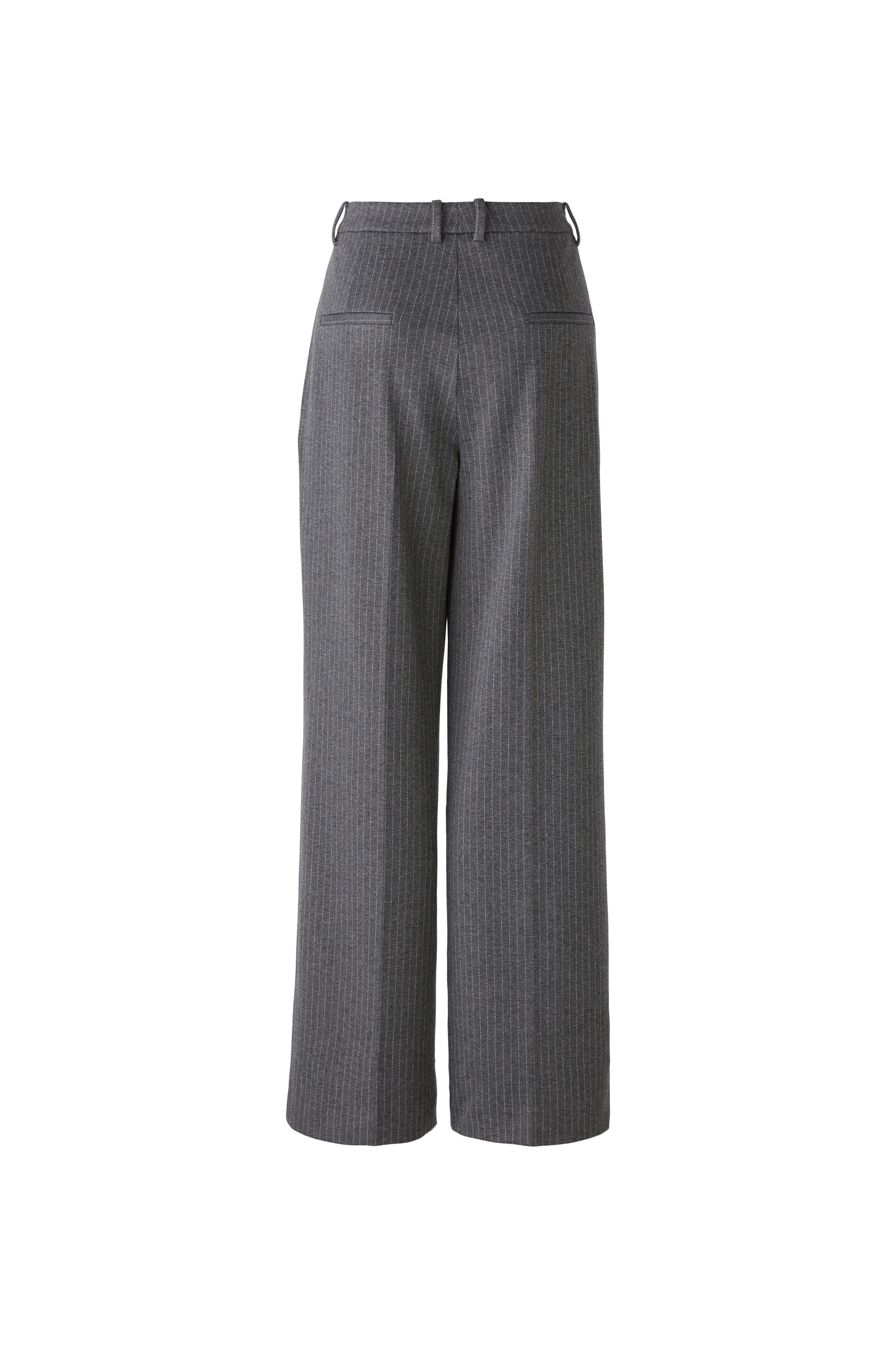 OUI GREY WIDE LEG TROUSERS 88775 224