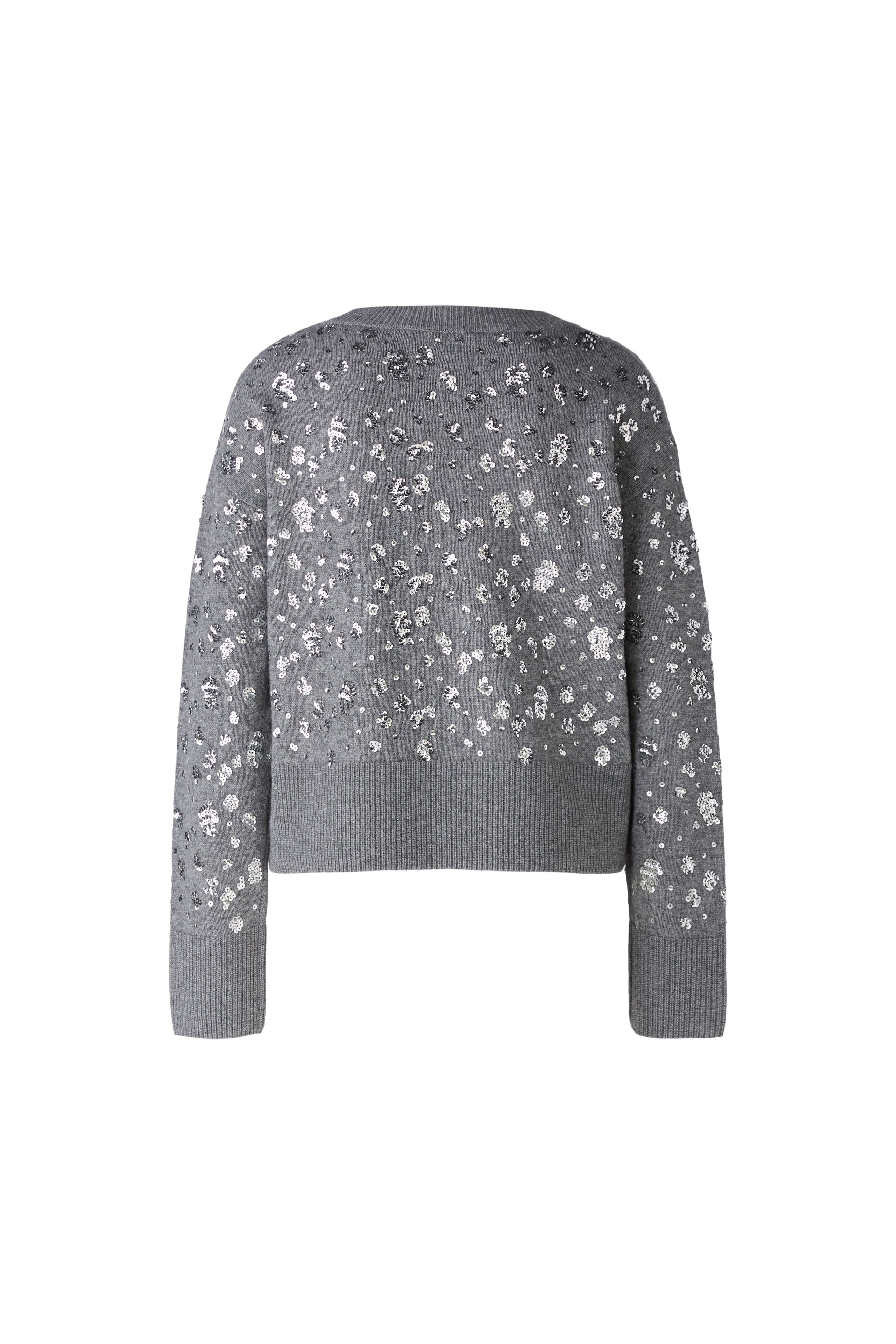 OUI GREY SEQUIN JUMPER 89197 224