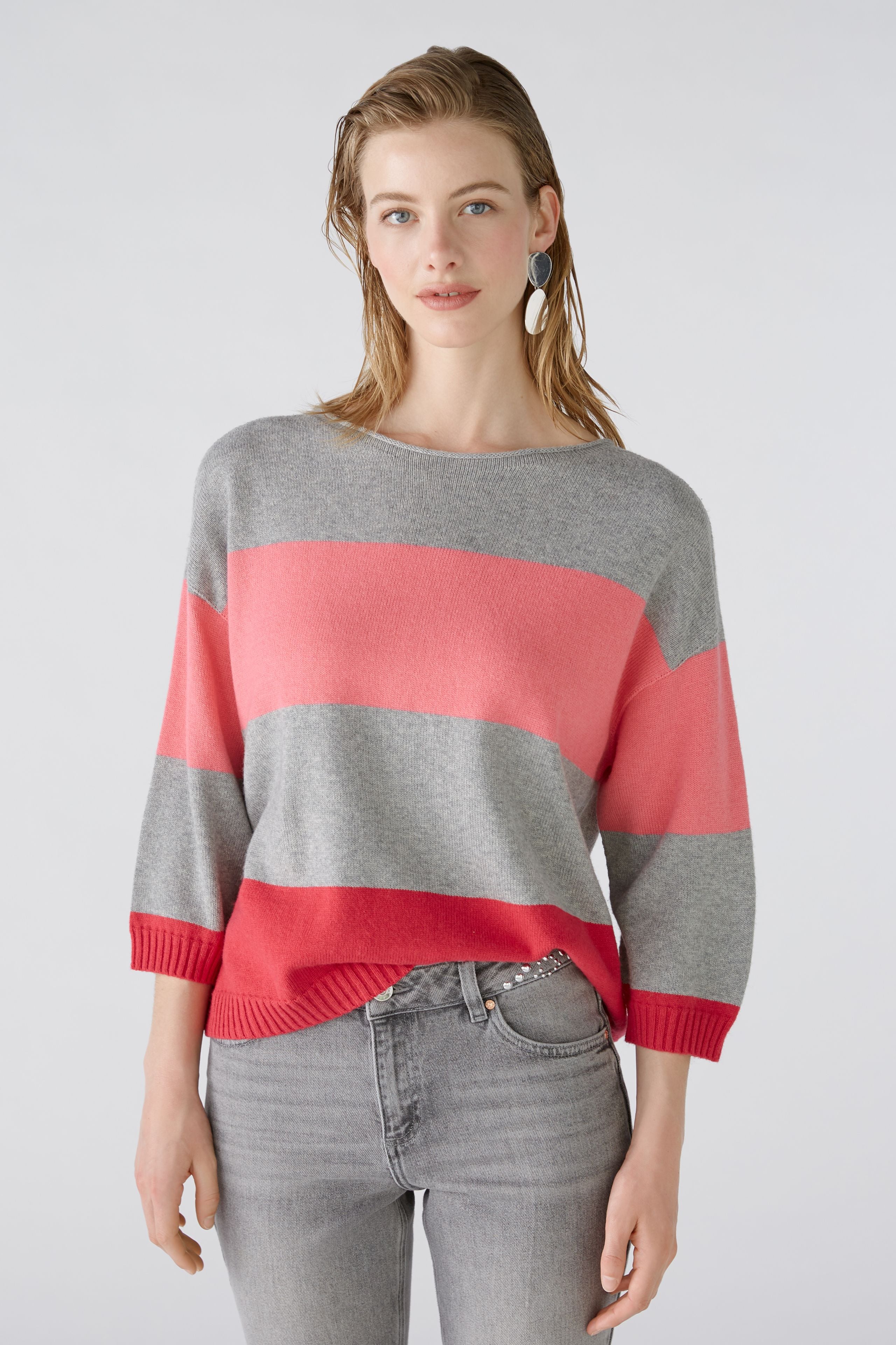 OUI PINK STRIPE JUMPER 89248 224