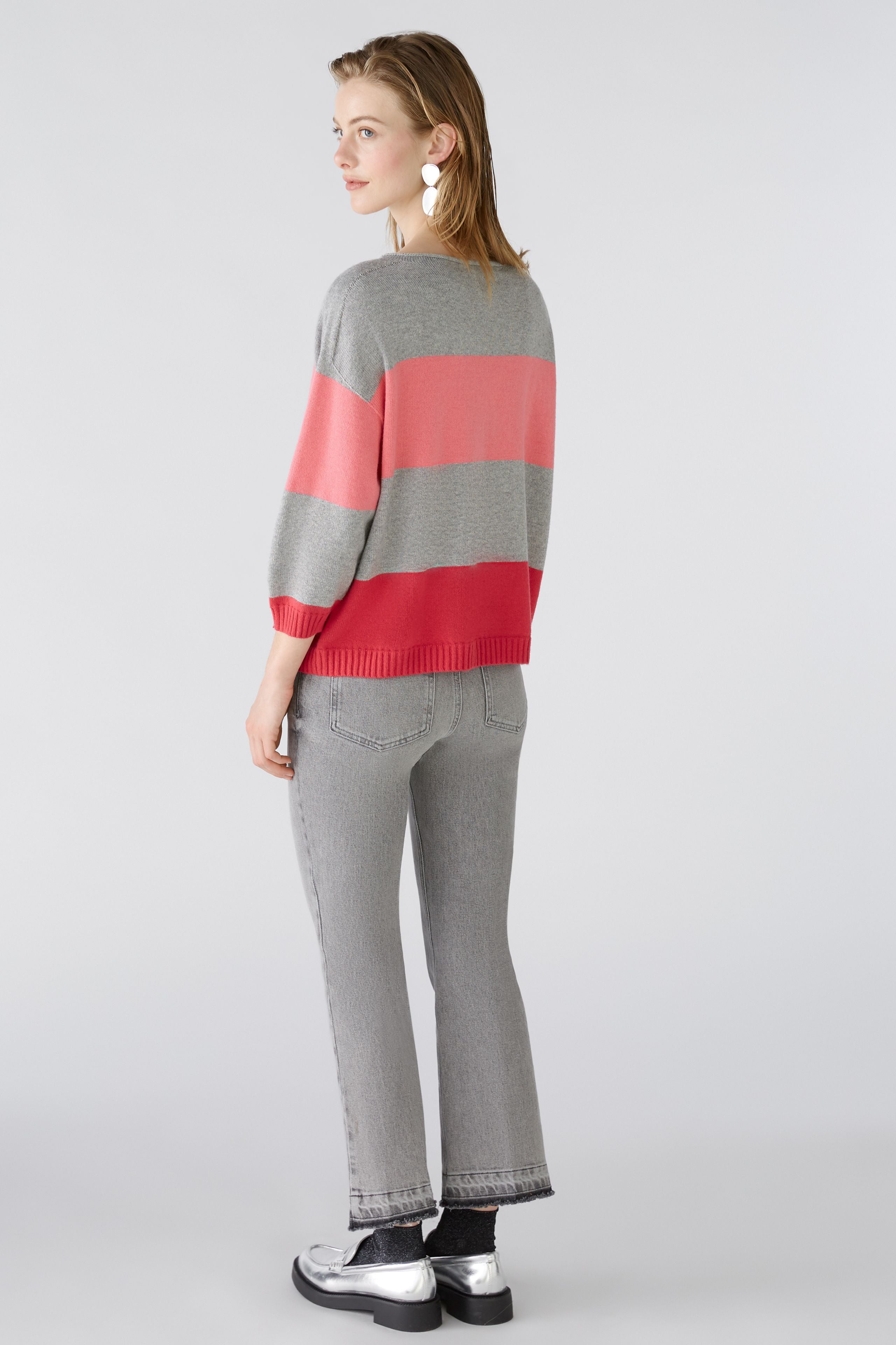 OUI PINK STRIPE JUMPER 89248 224