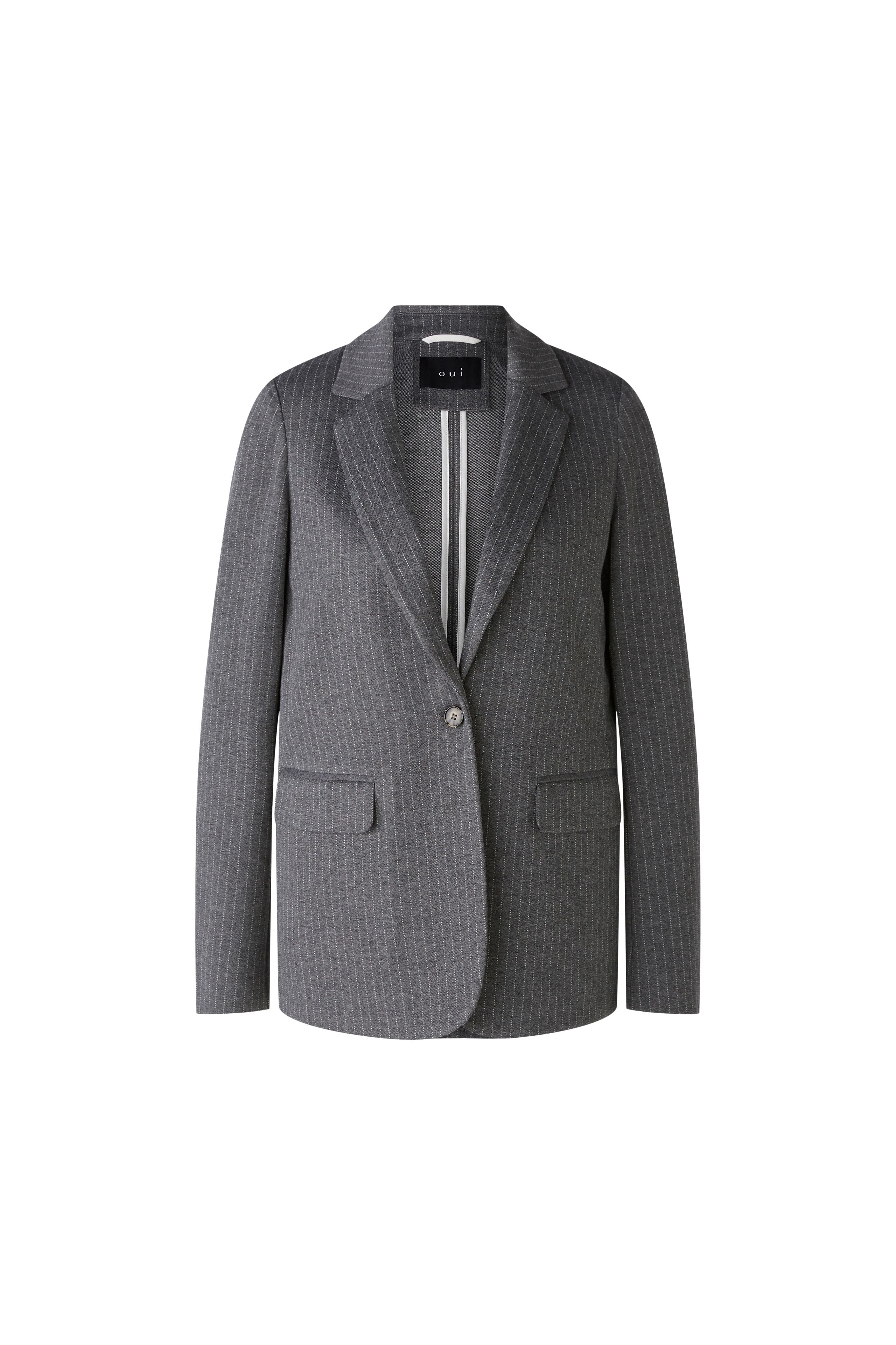 OUI GREY PINSTRIPE BLAZER 89517 224