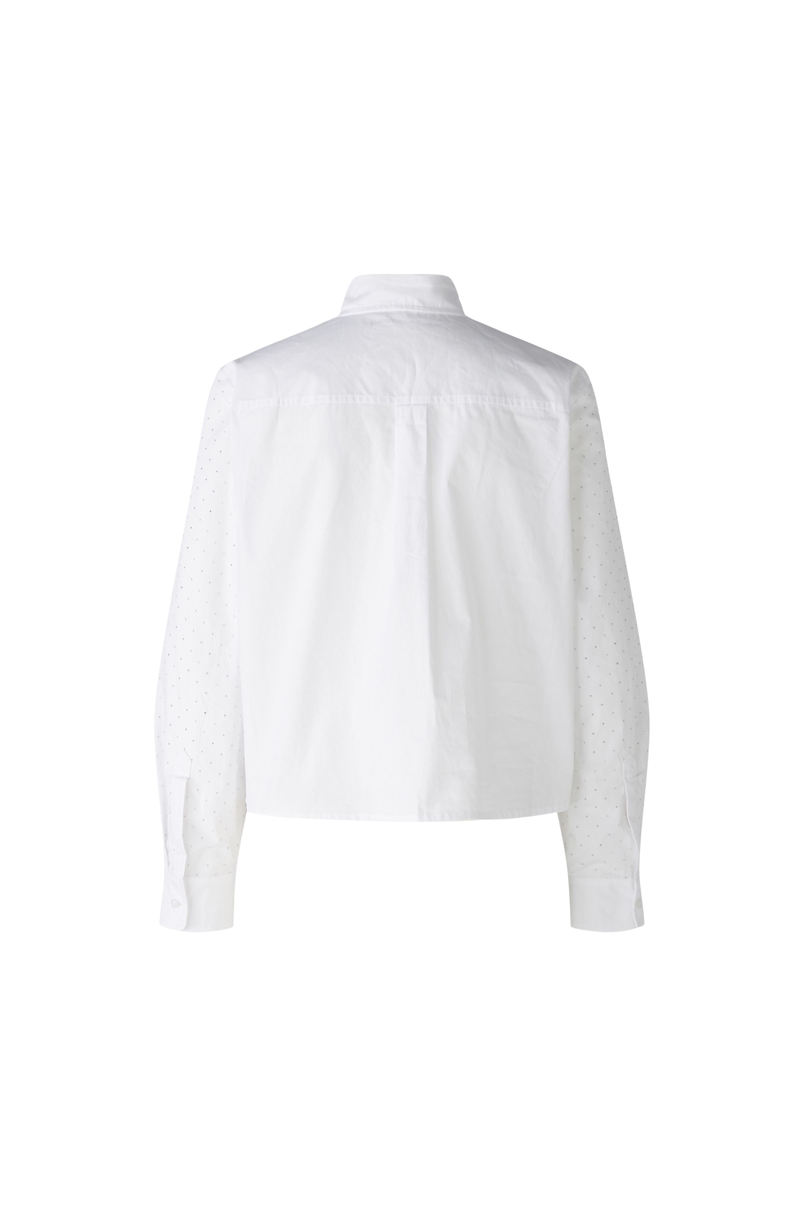 OUI WHITE STUD BLOUSE 89529 224