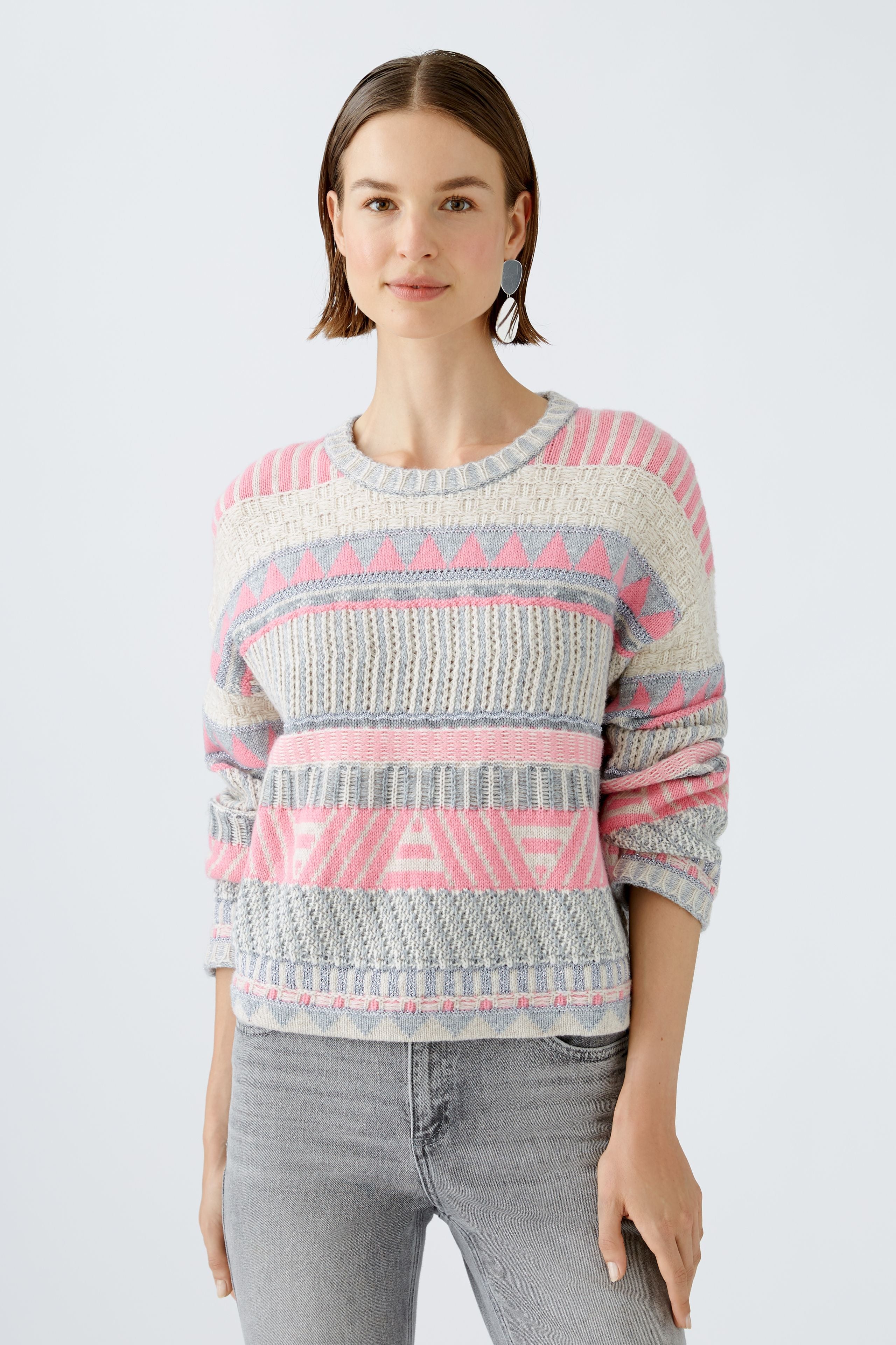 OUI PINK LUREX JUMPER 89590 224