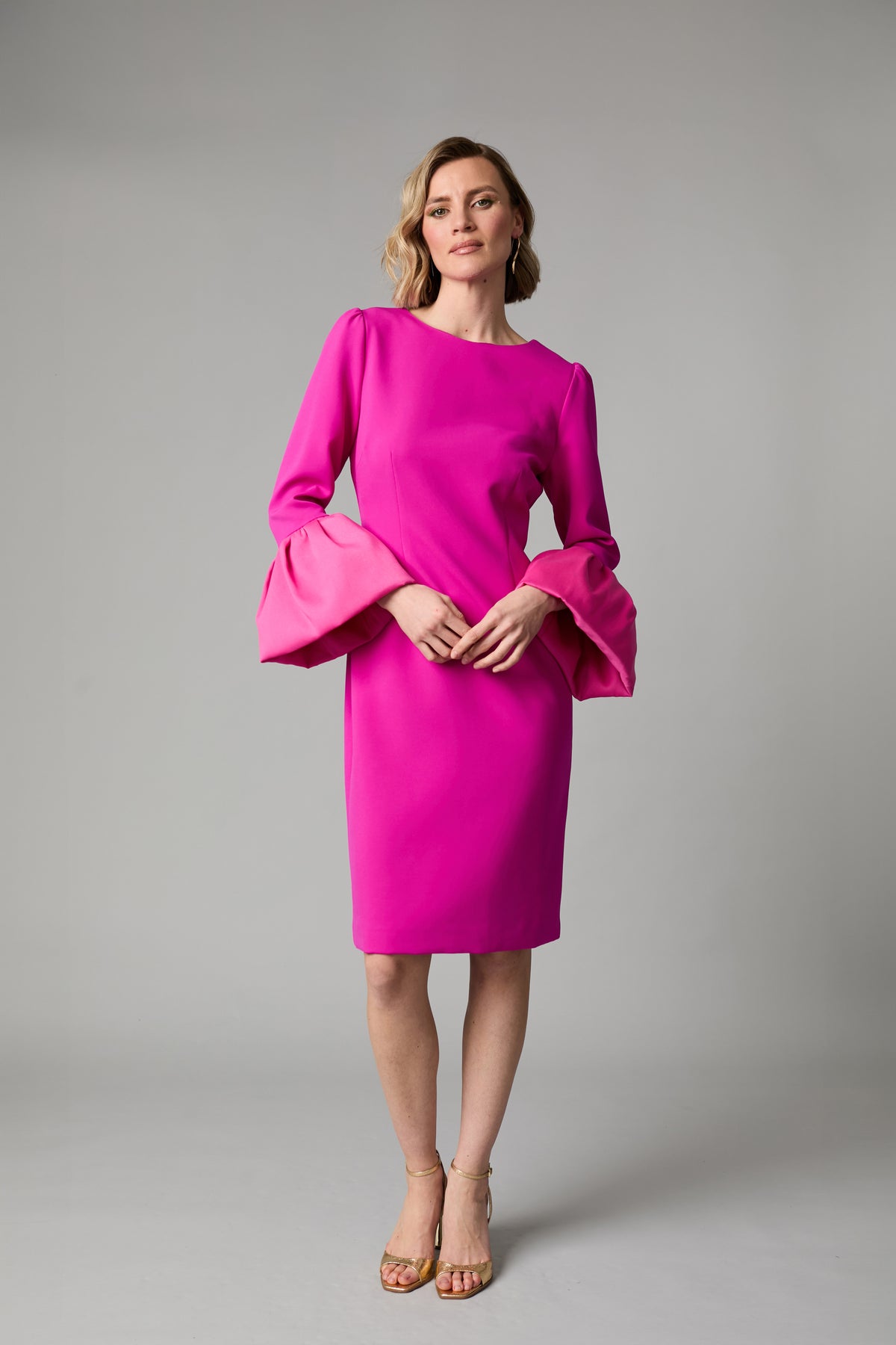 FEE G PINK JULIANNE DRESS TAFETTA SLEEVE 898B/106 226