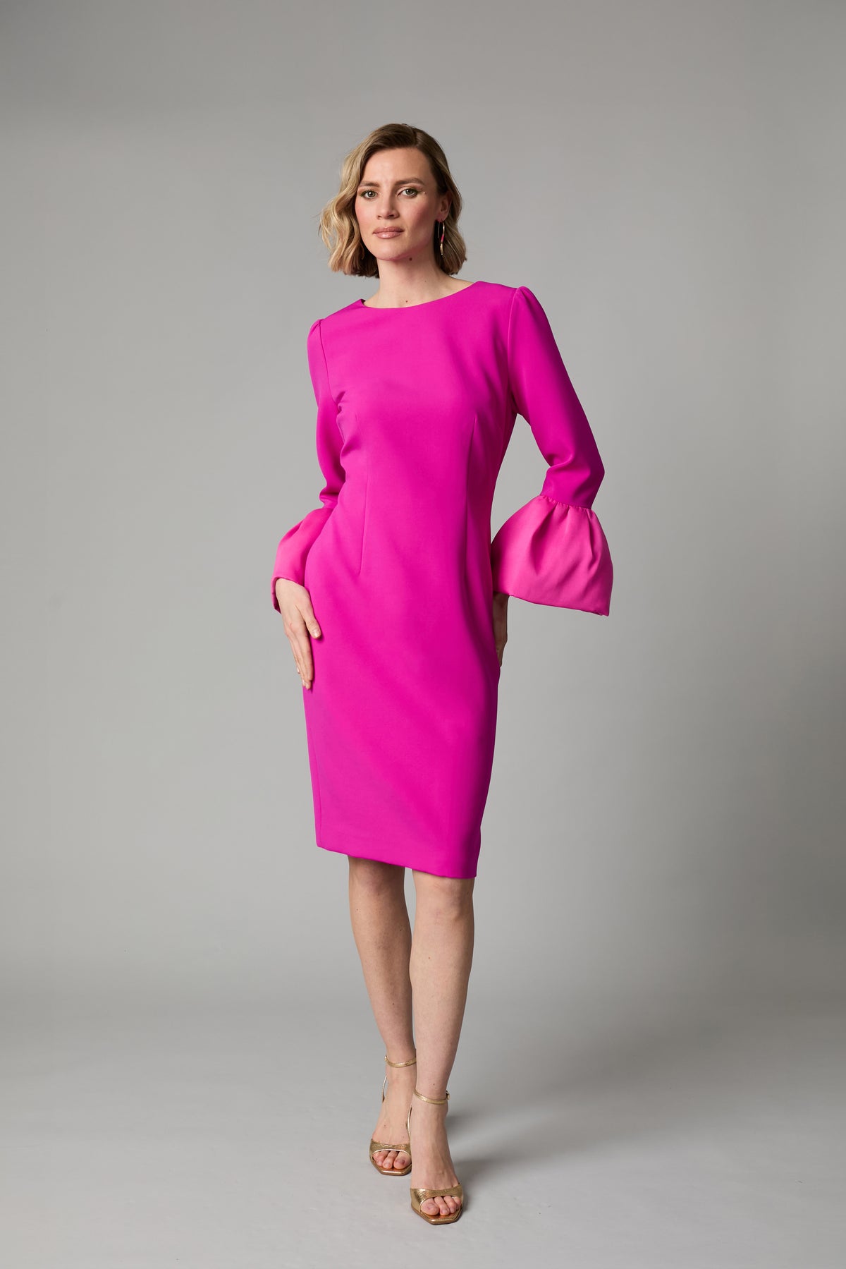 FEE G PINK JULIANNE DRESS TAFETTA SLEEVE 898B/106 226