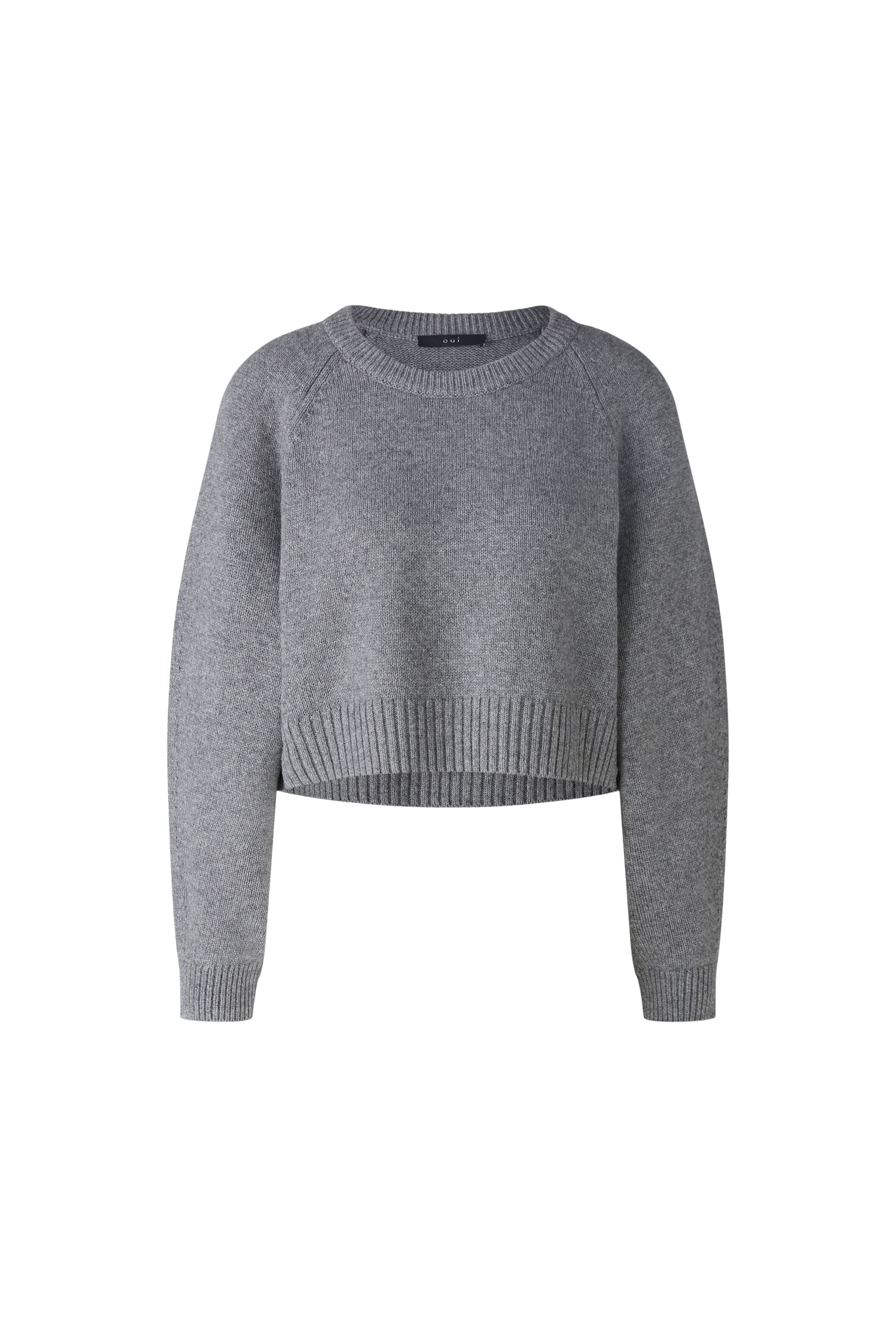 OUI GREY CROPPED JUMPER 89949 224