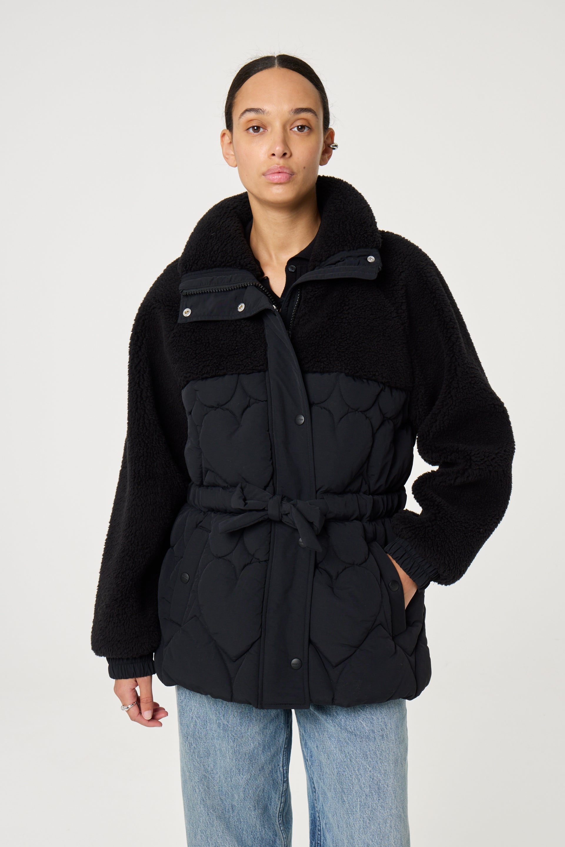 FABIENNE CHAPOT  BLACK UMA COAT 225