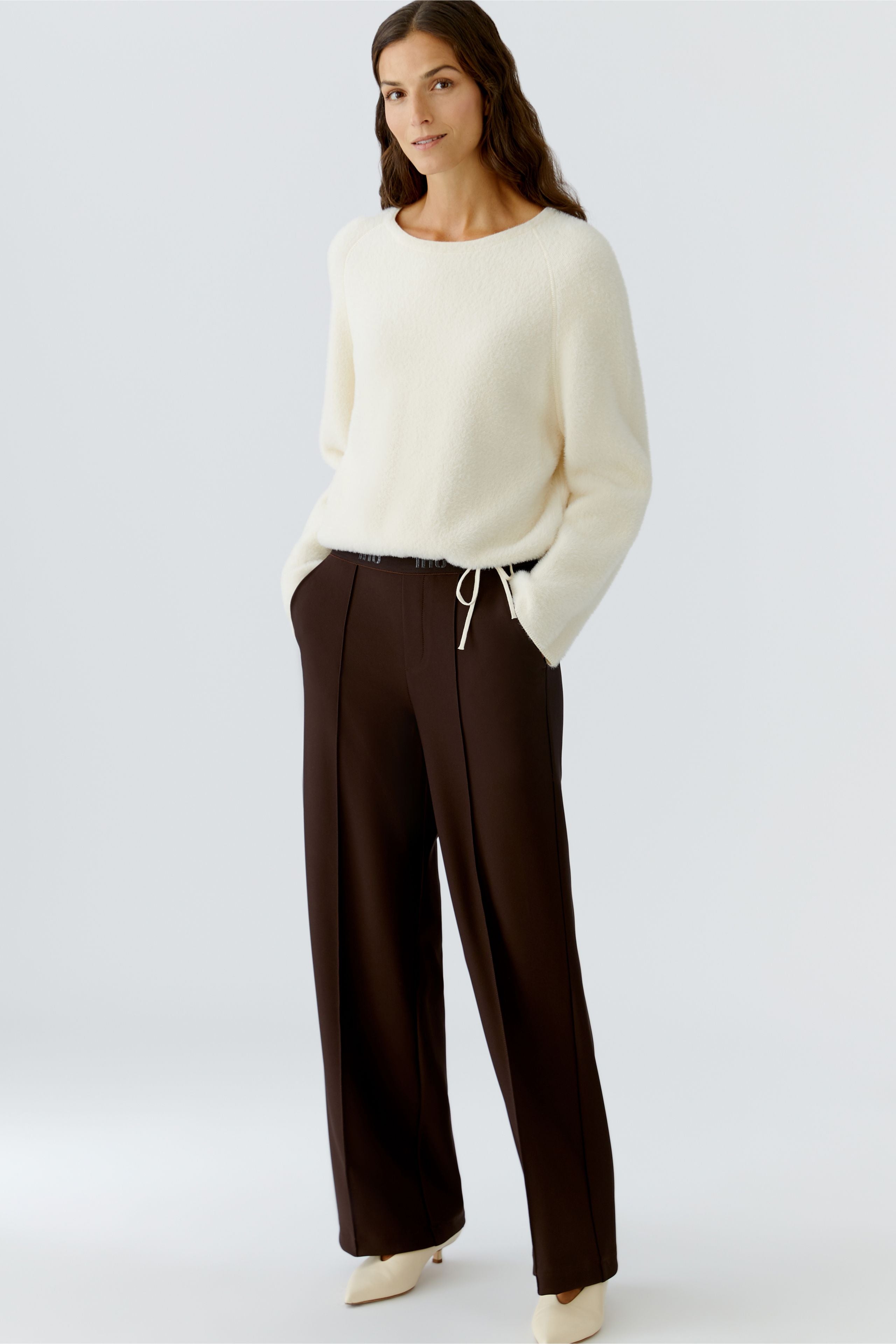 OUI BROWN TROUSERS 91737 225