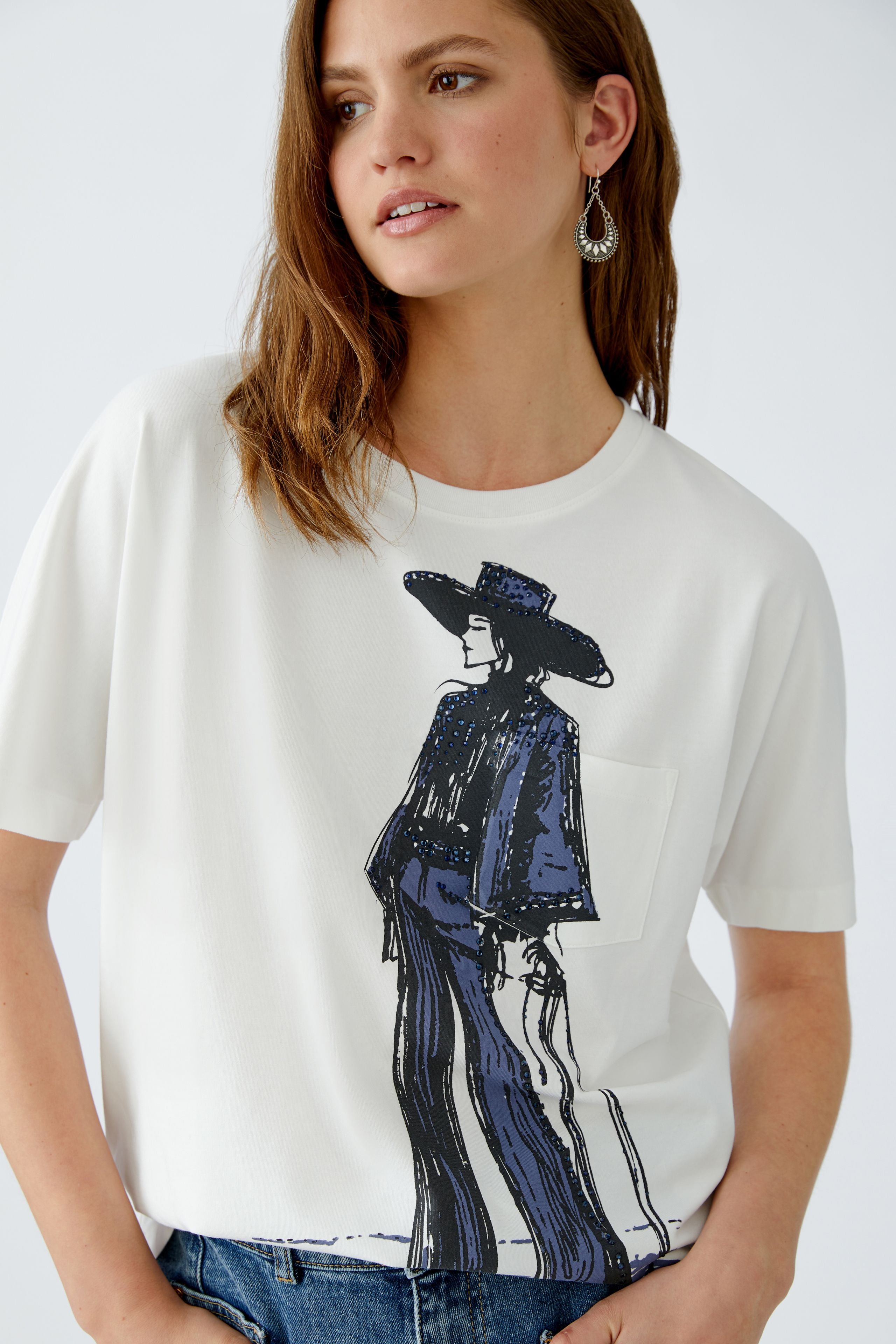 OUI PRINTED T-SHIRT 94212 225