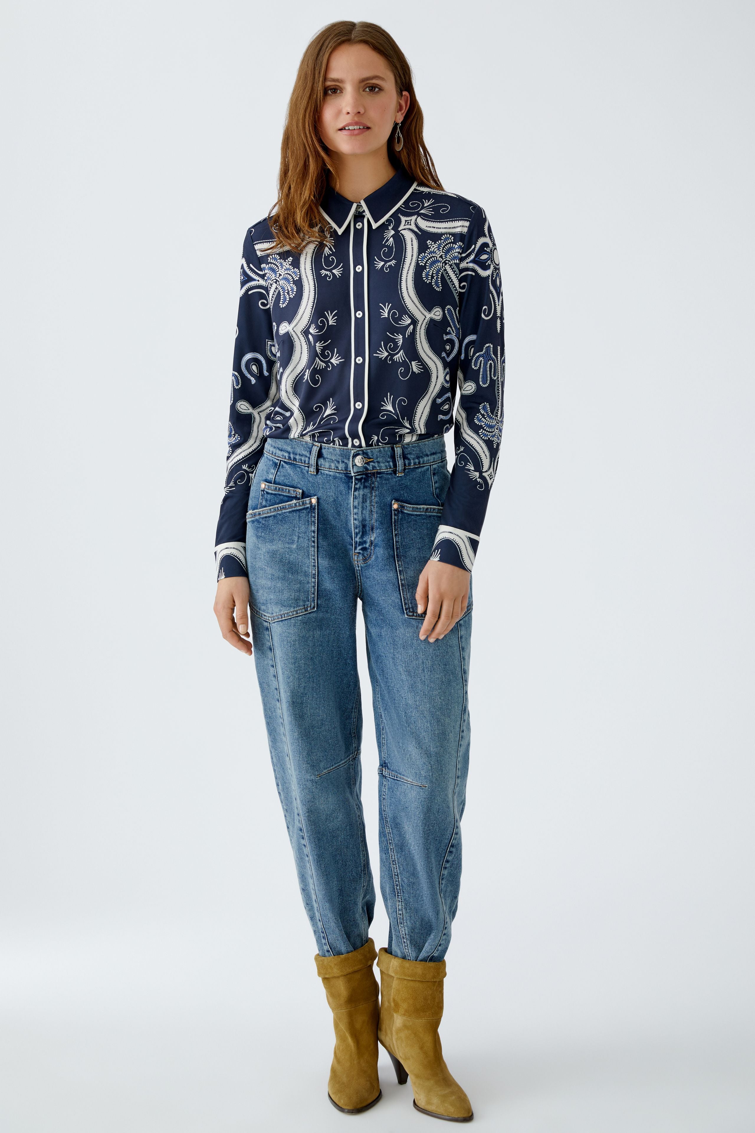 OUI BLUE BLOUSE 94228 225