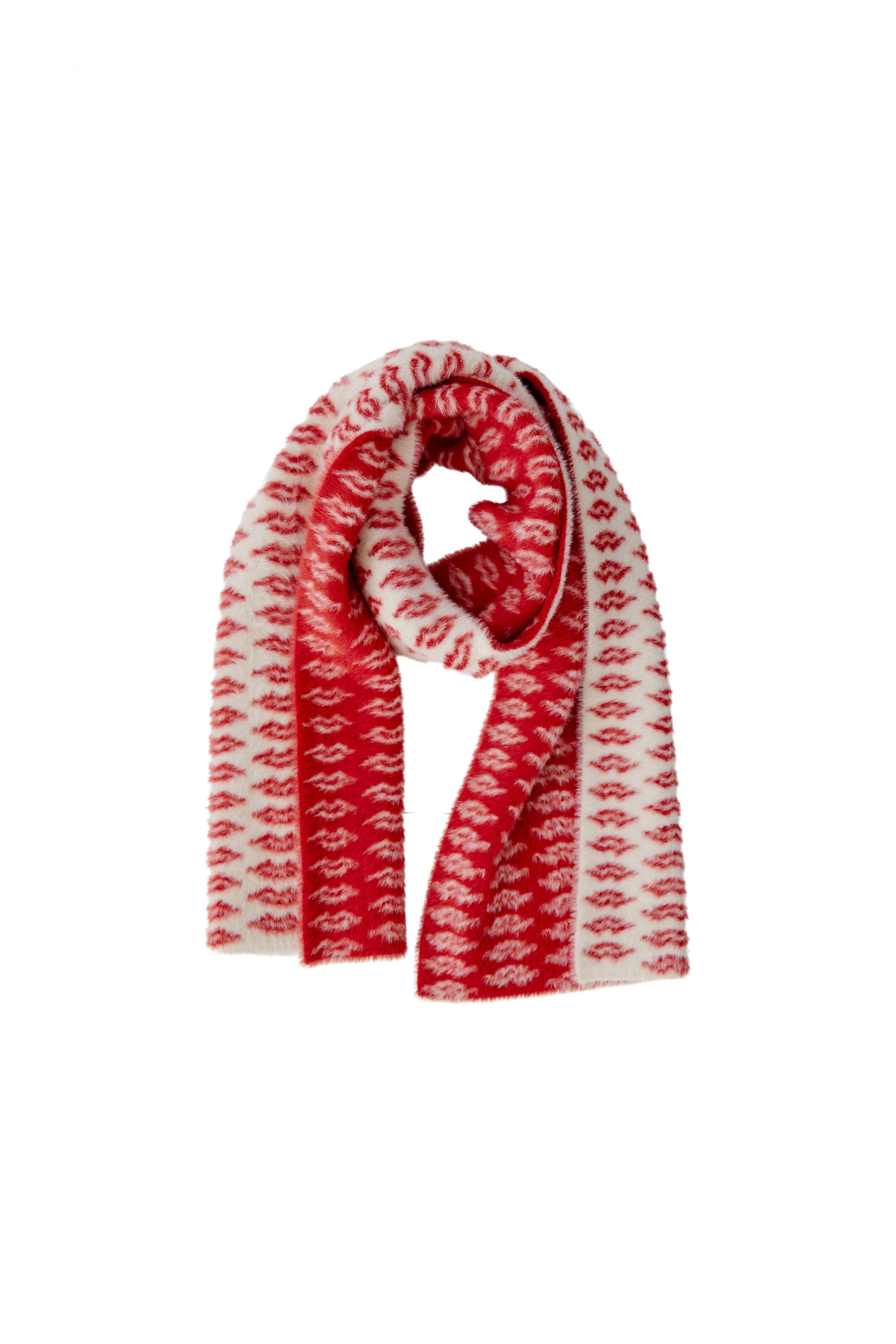 OUI RED LIPS SCARF 94311 225