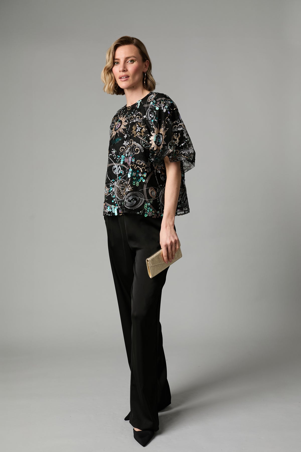FEE G MULTI STELLAR SEQUIN TOP 943G/168 226