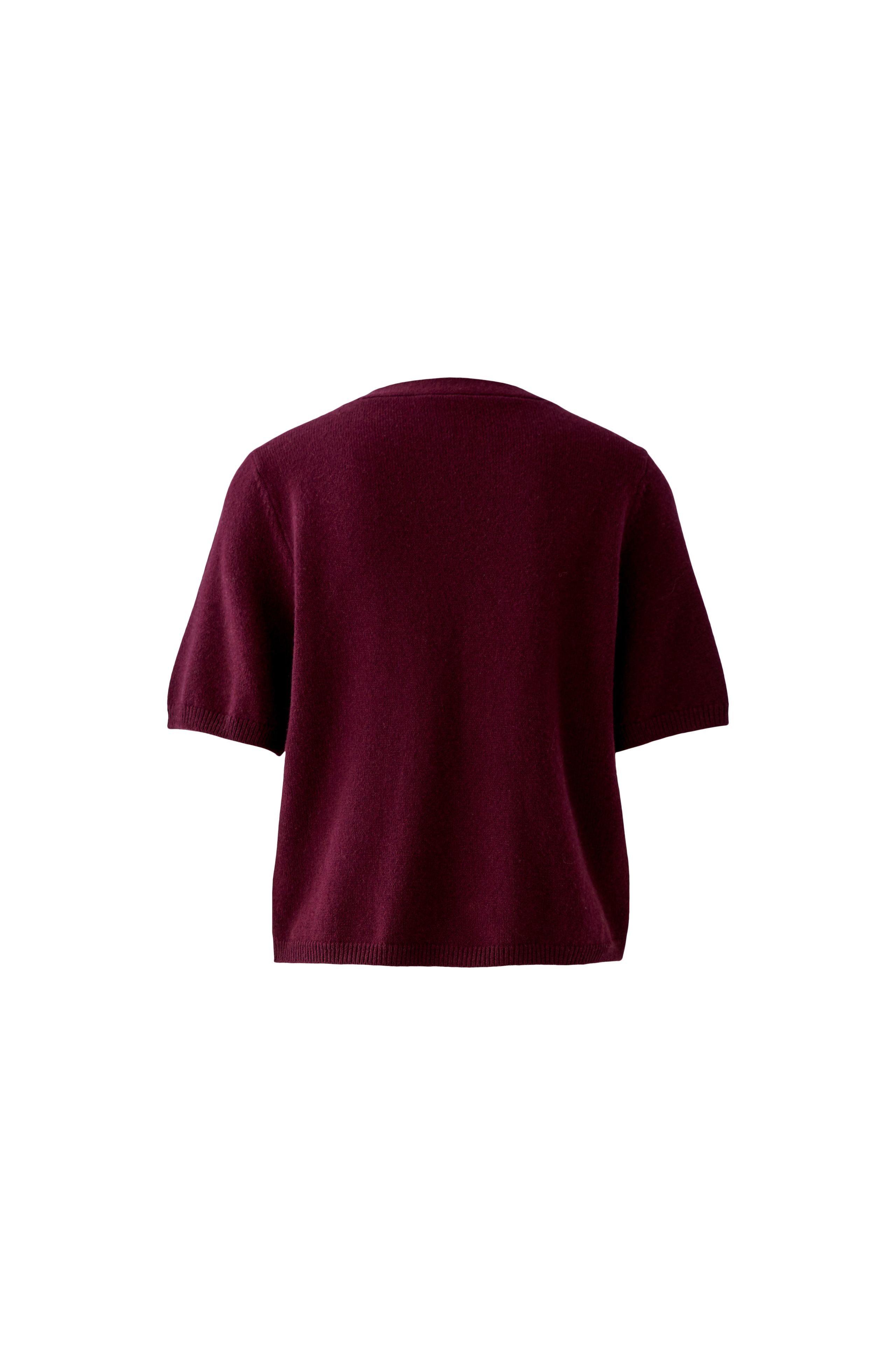 OUI BERRY PLEATHER TOP 94602 225