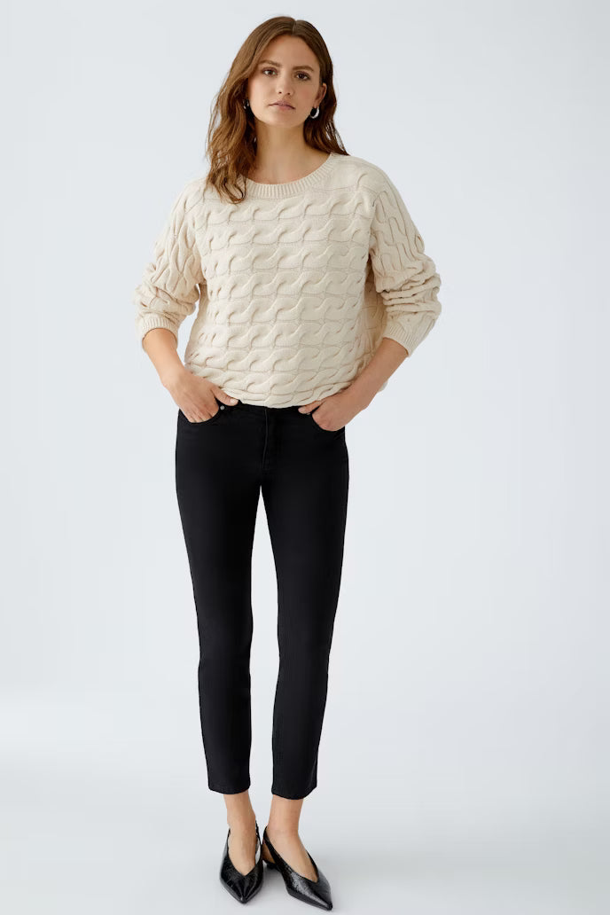 OUI CREAM KNIT JUMPER 94609 225
