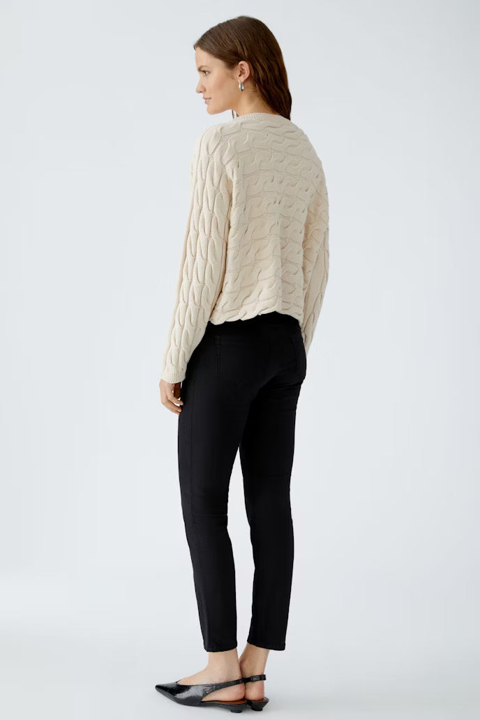 OUI CREAM KNIT JUMPER 94609 225