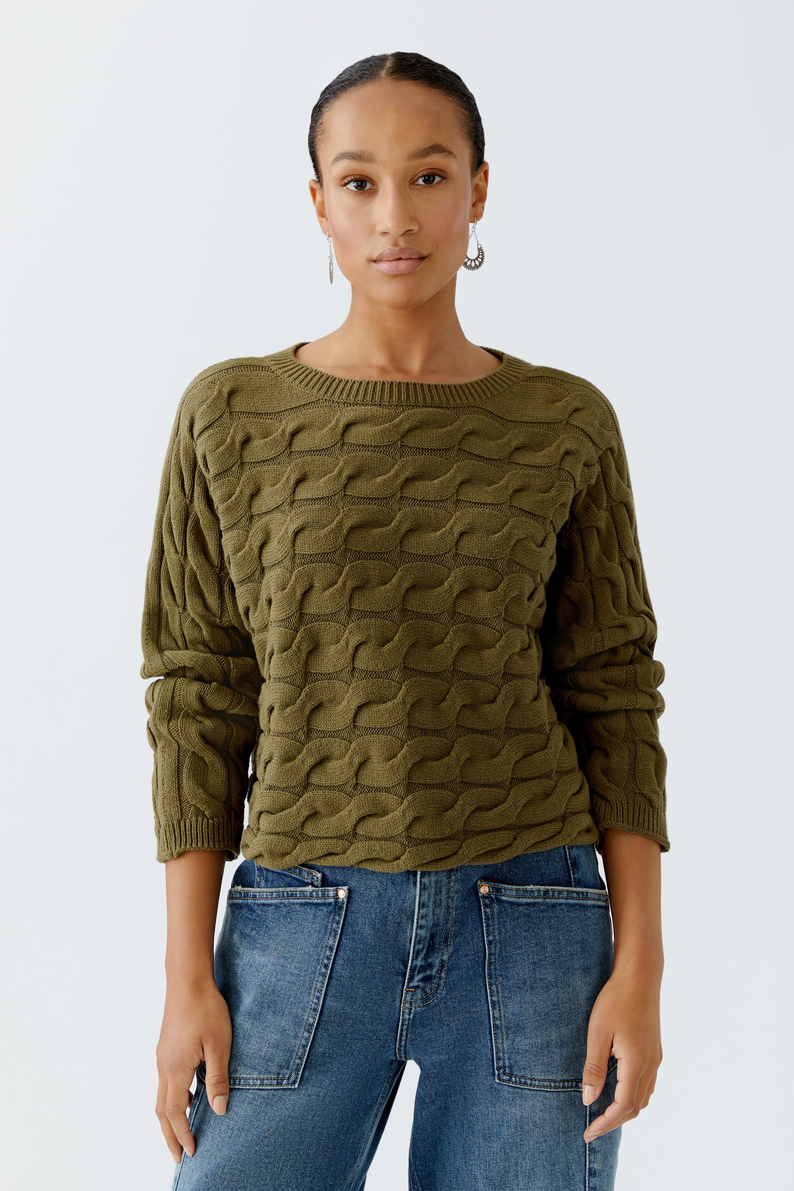 OUI KHAKI JUMPER 94609 225