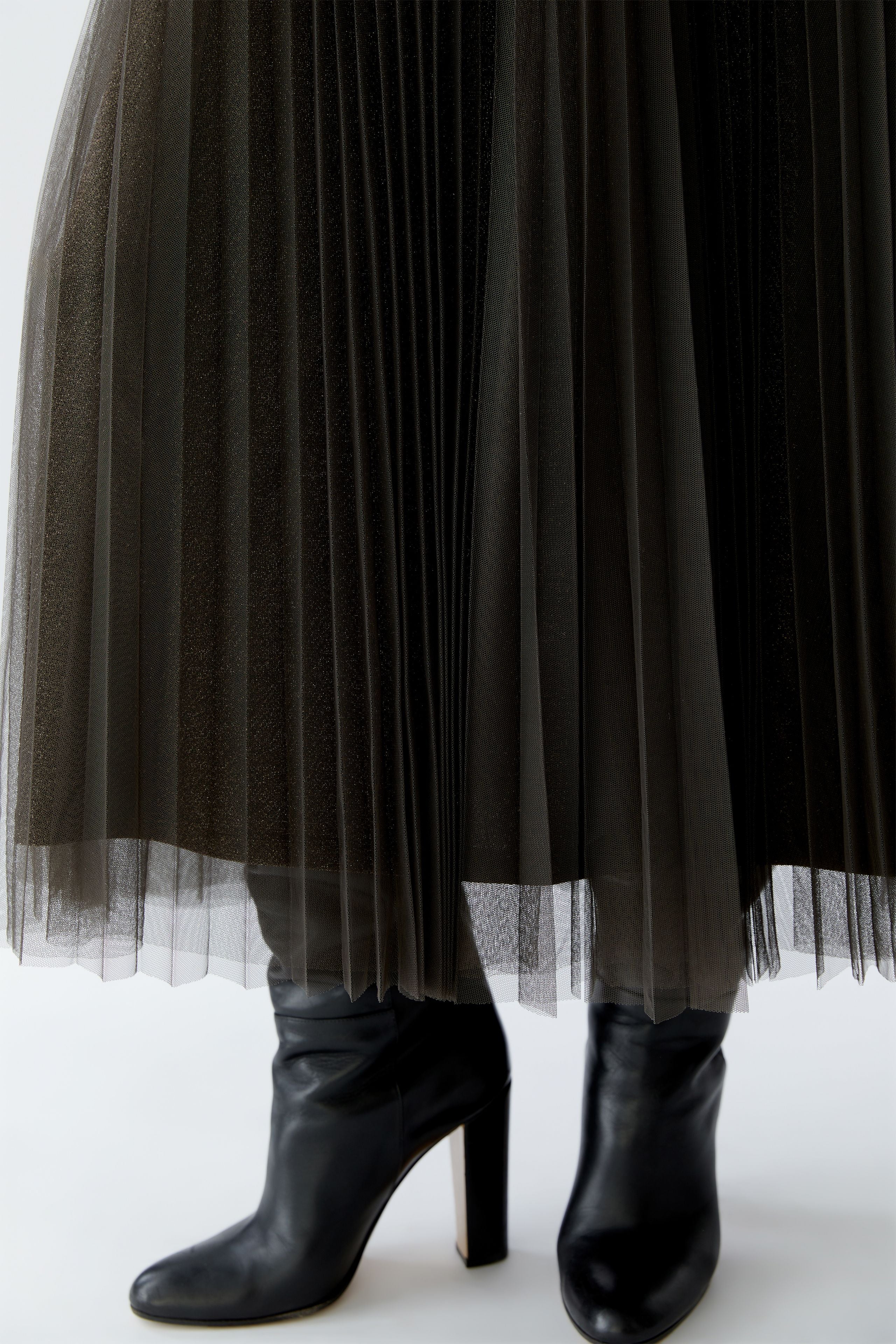 OUI BROWN SPARKLY SKIRT 95399 225