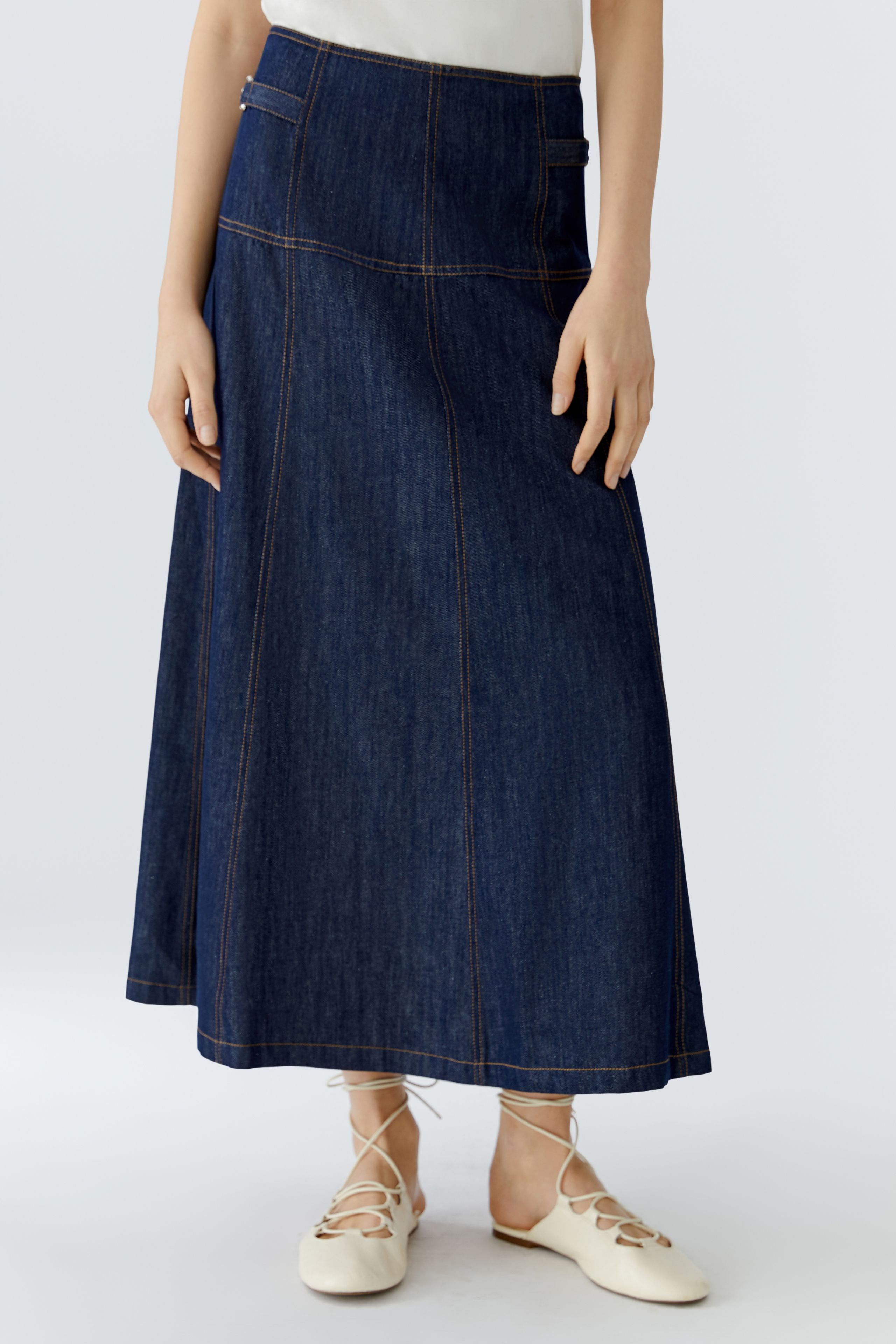 OUI DENIM A-LINE SKIRT 96654 126