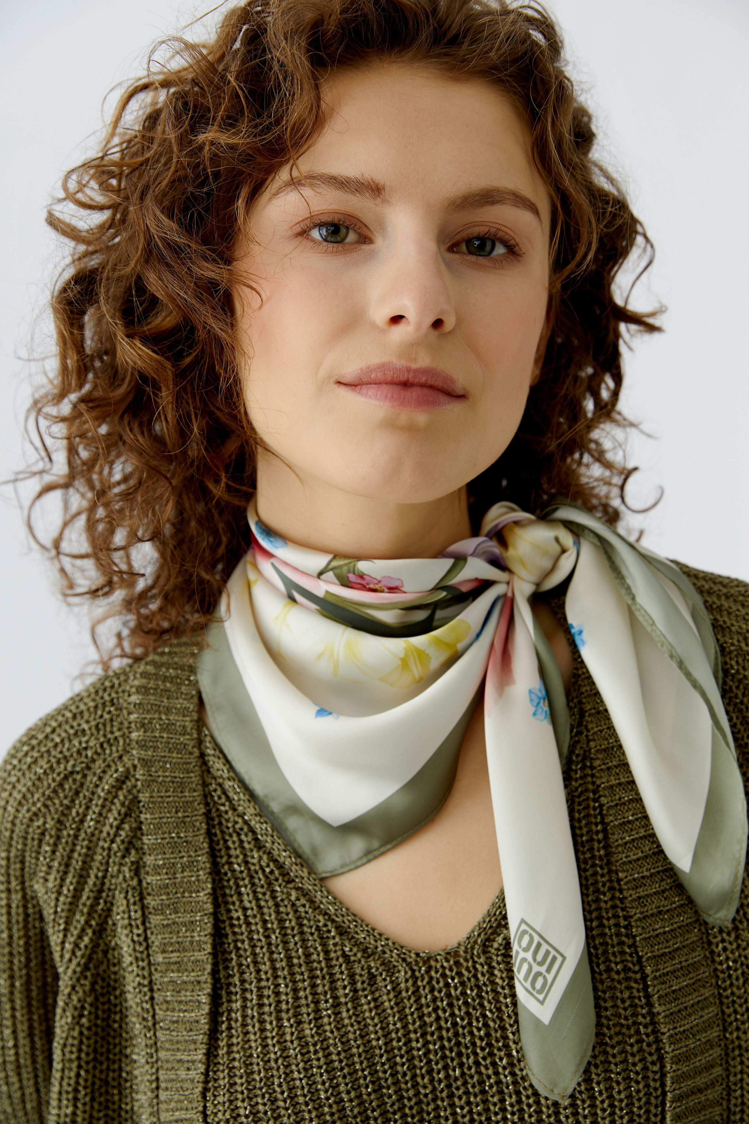 OUI KHAKI  SCARF 96804 126