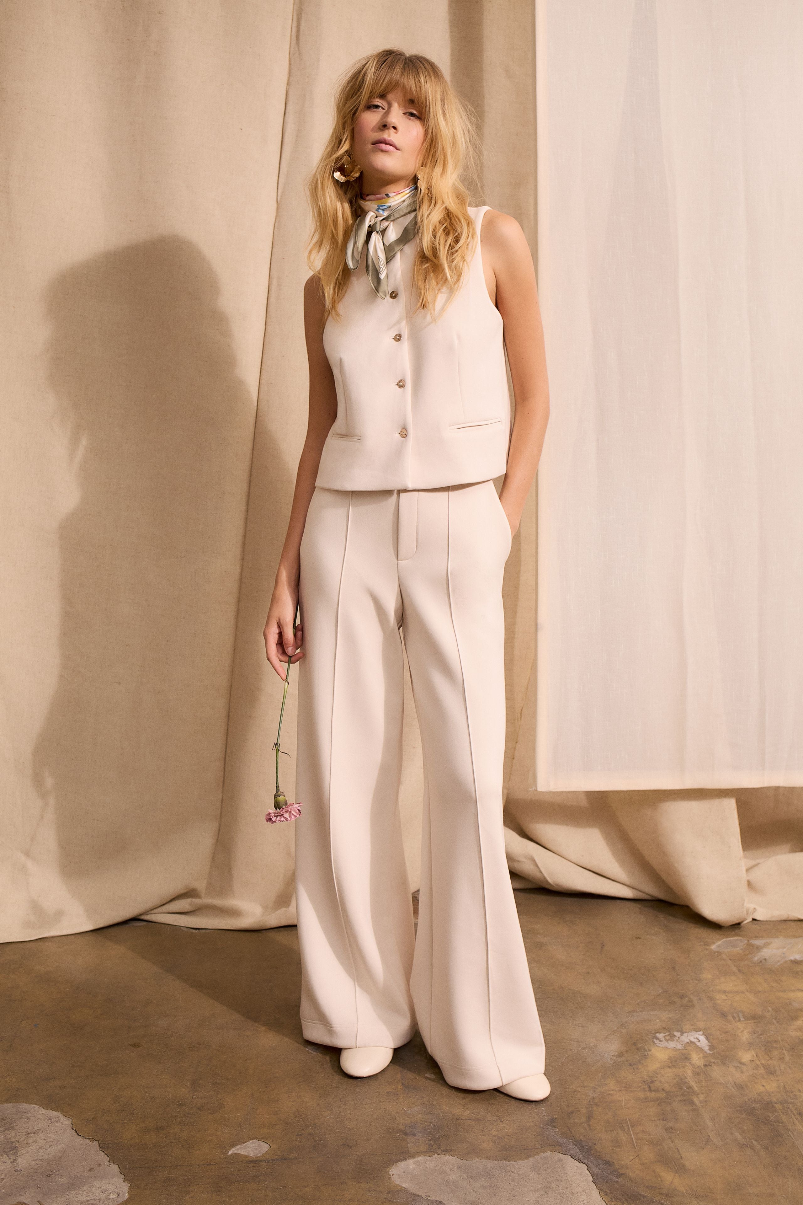 OUI KHAKI  SCARF 96804 126