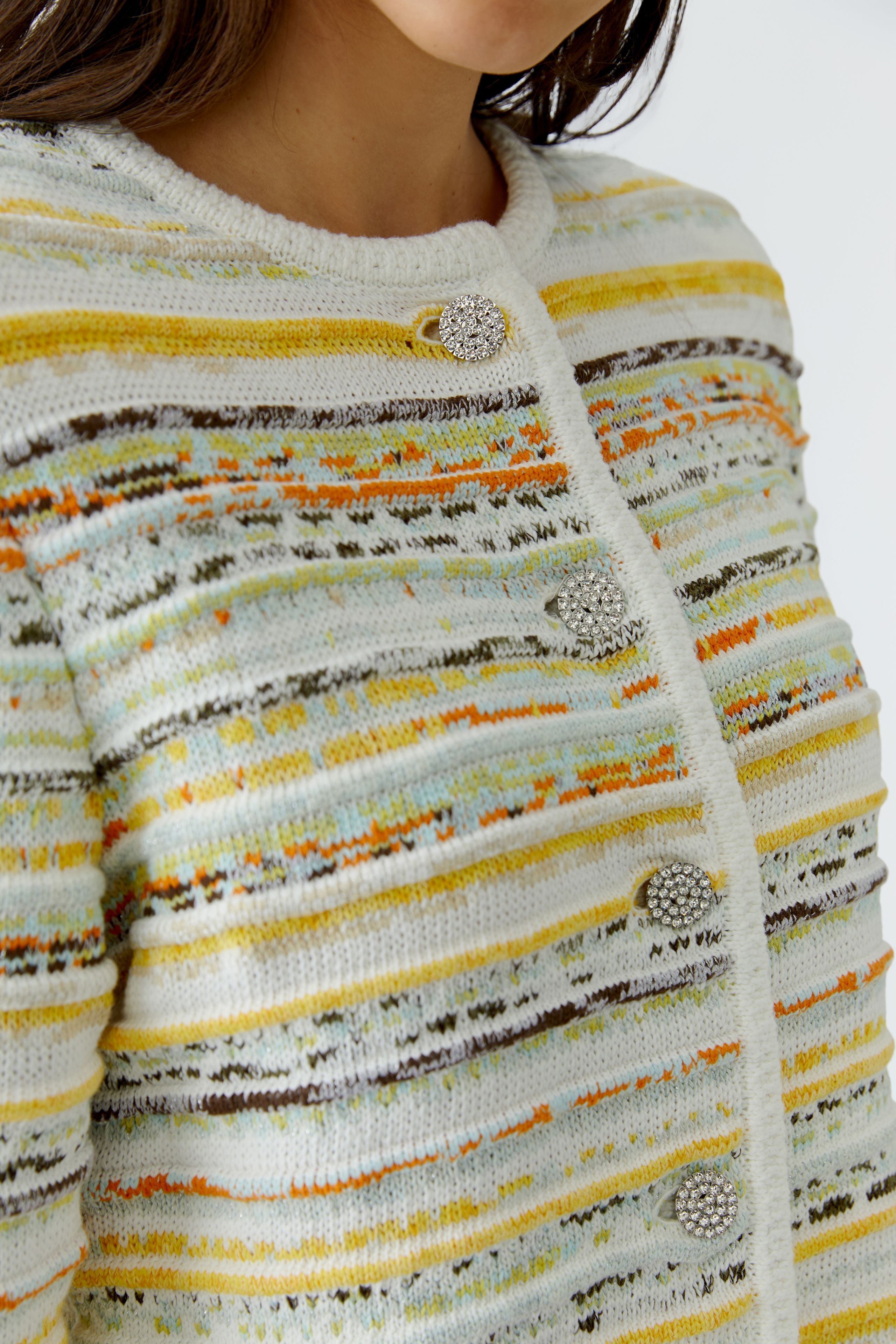 OUI YELLOW CARDIGAN 97327 126