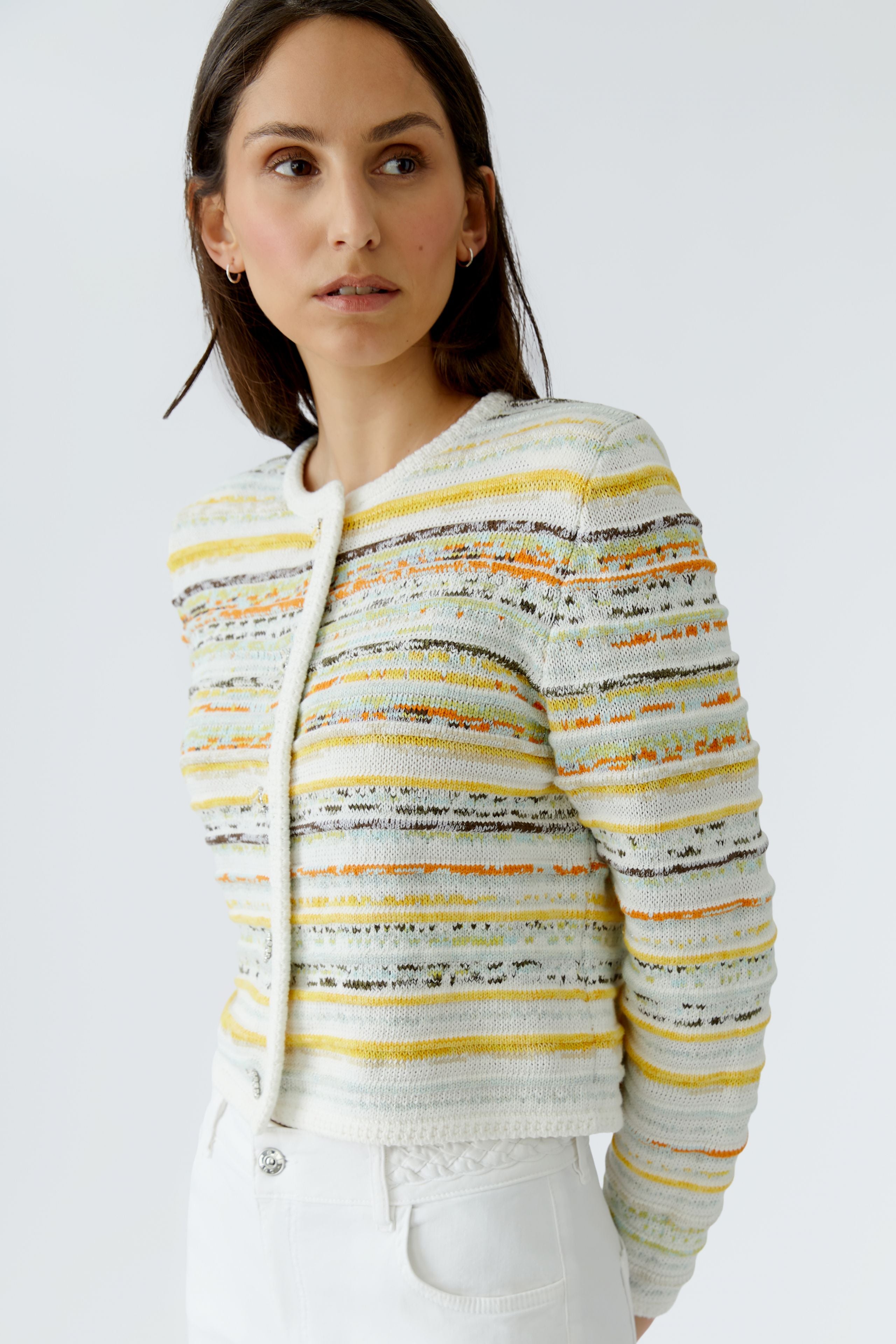 OUI YELLOW CARDIGAN 97327 126
