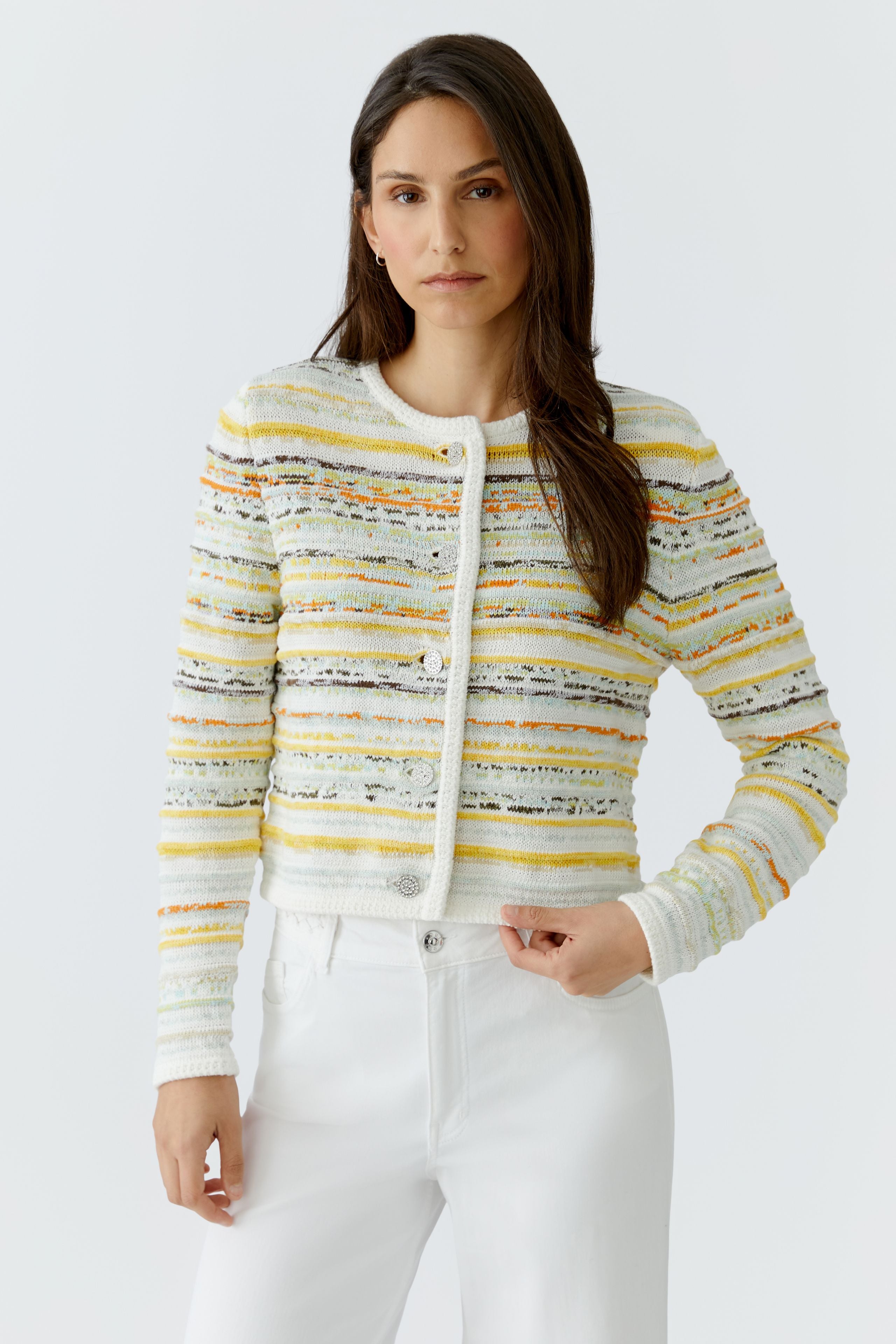 OUI YELLOW CARDIGAN 97327 126