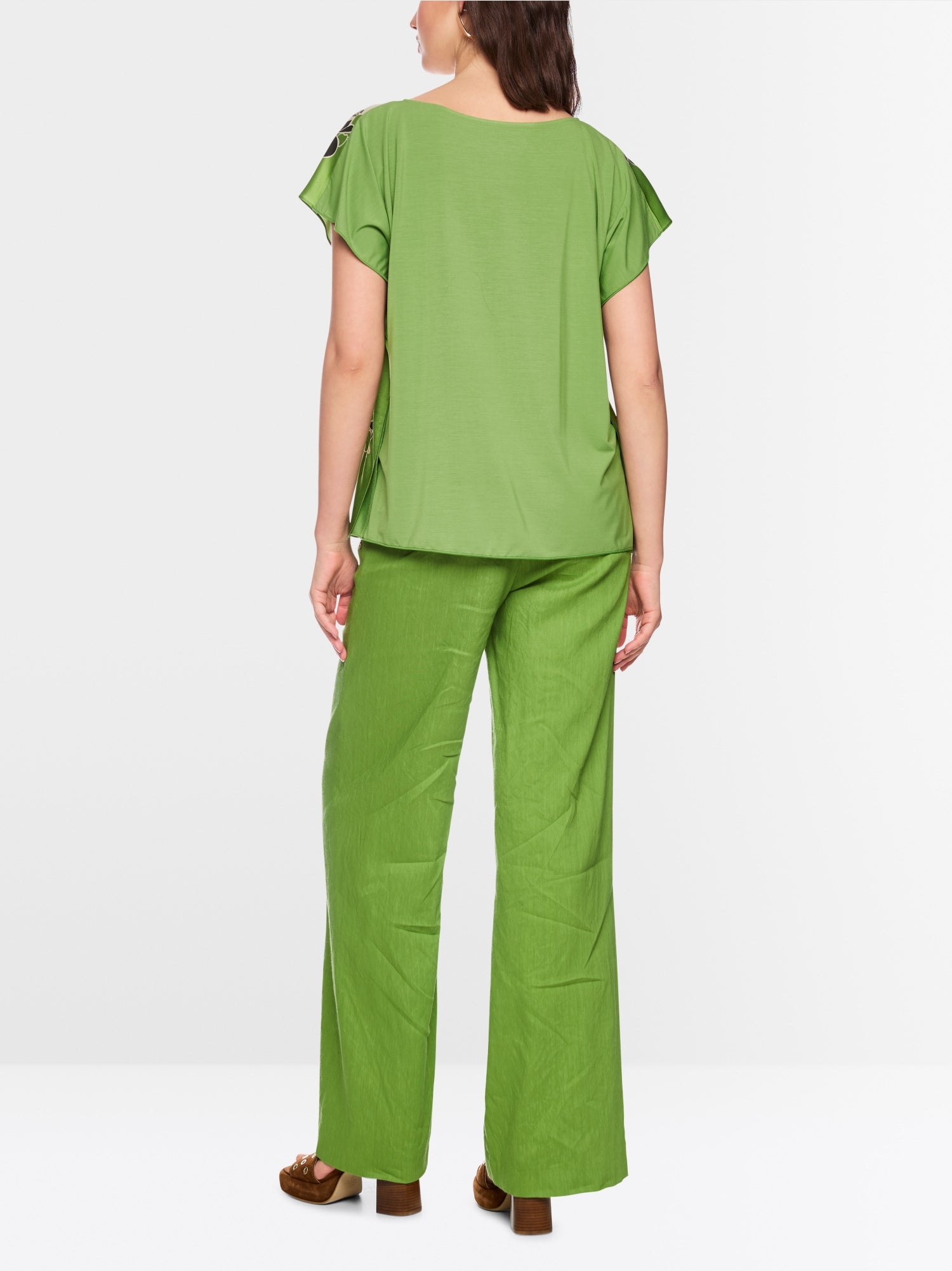 MARCCAIN GREEN PRINT TOP AC5524J56 126