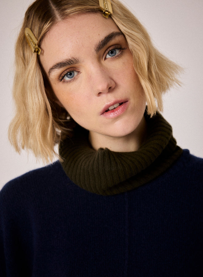 ABSOLUT CASHMERE CANDACE NAVY KNIT ACF201008C 225